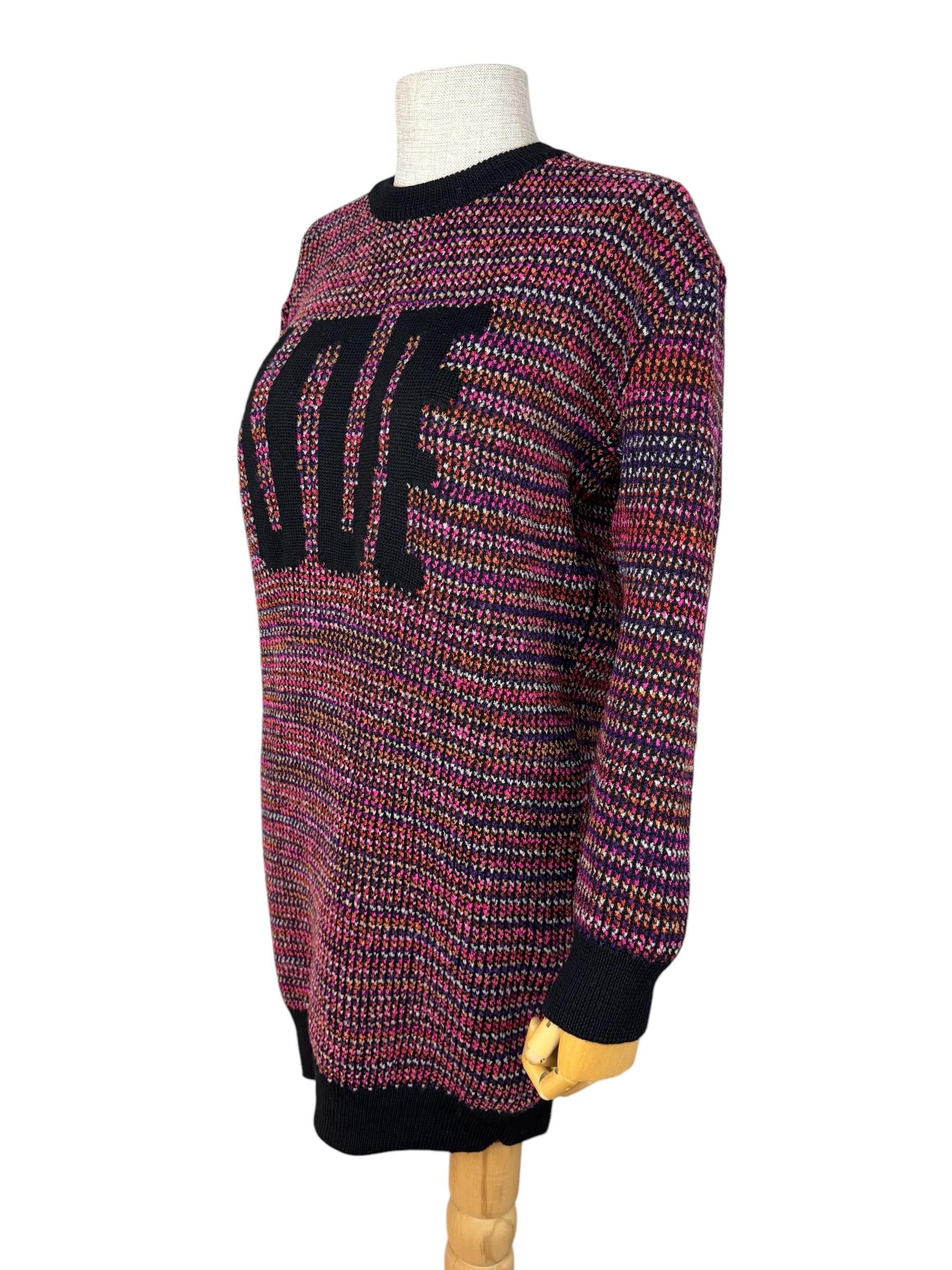 KENZO MULTICOLOR WOOL DRESS 