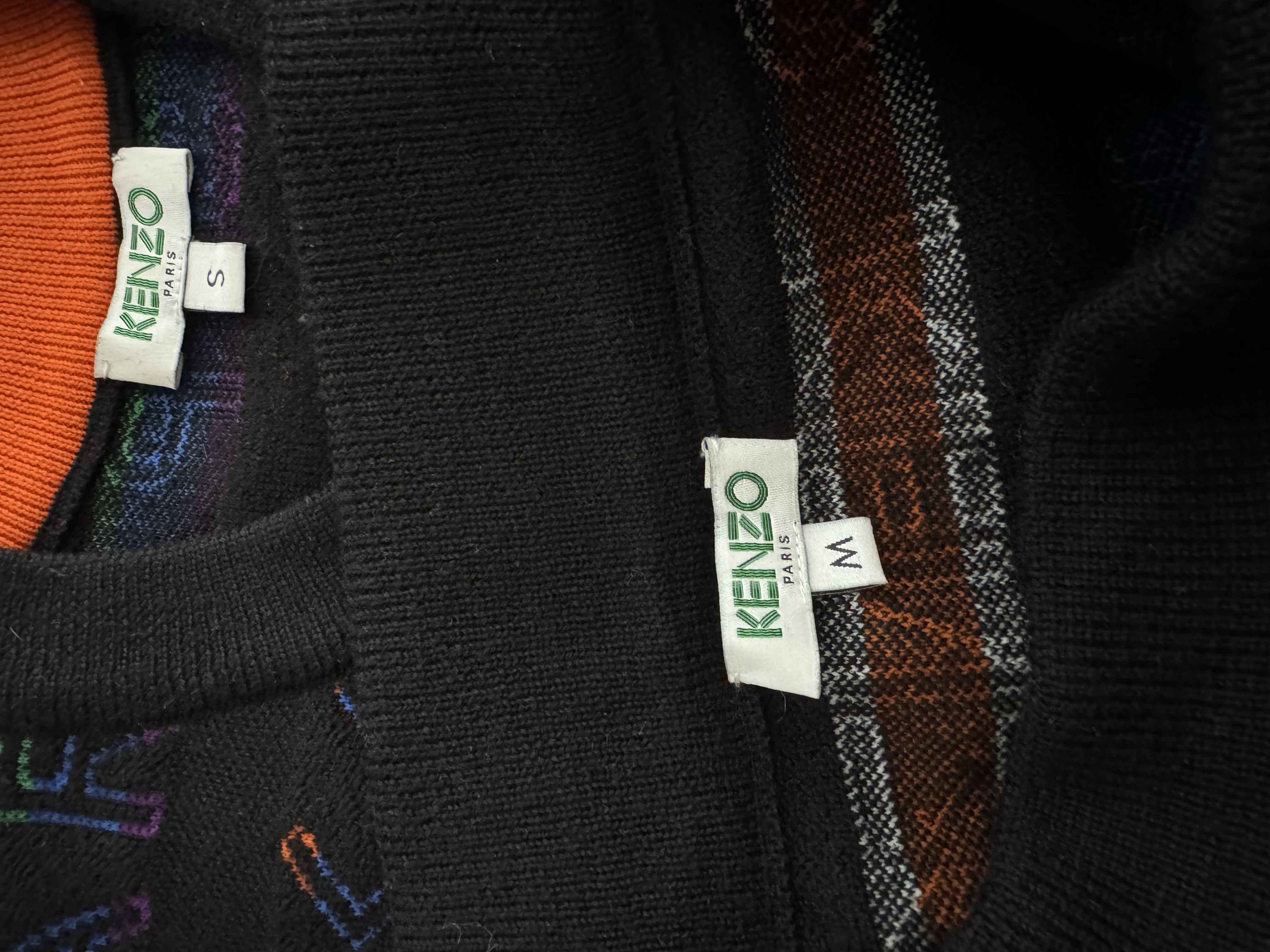 KENZO MULTICOLOR WOOL DRESS 