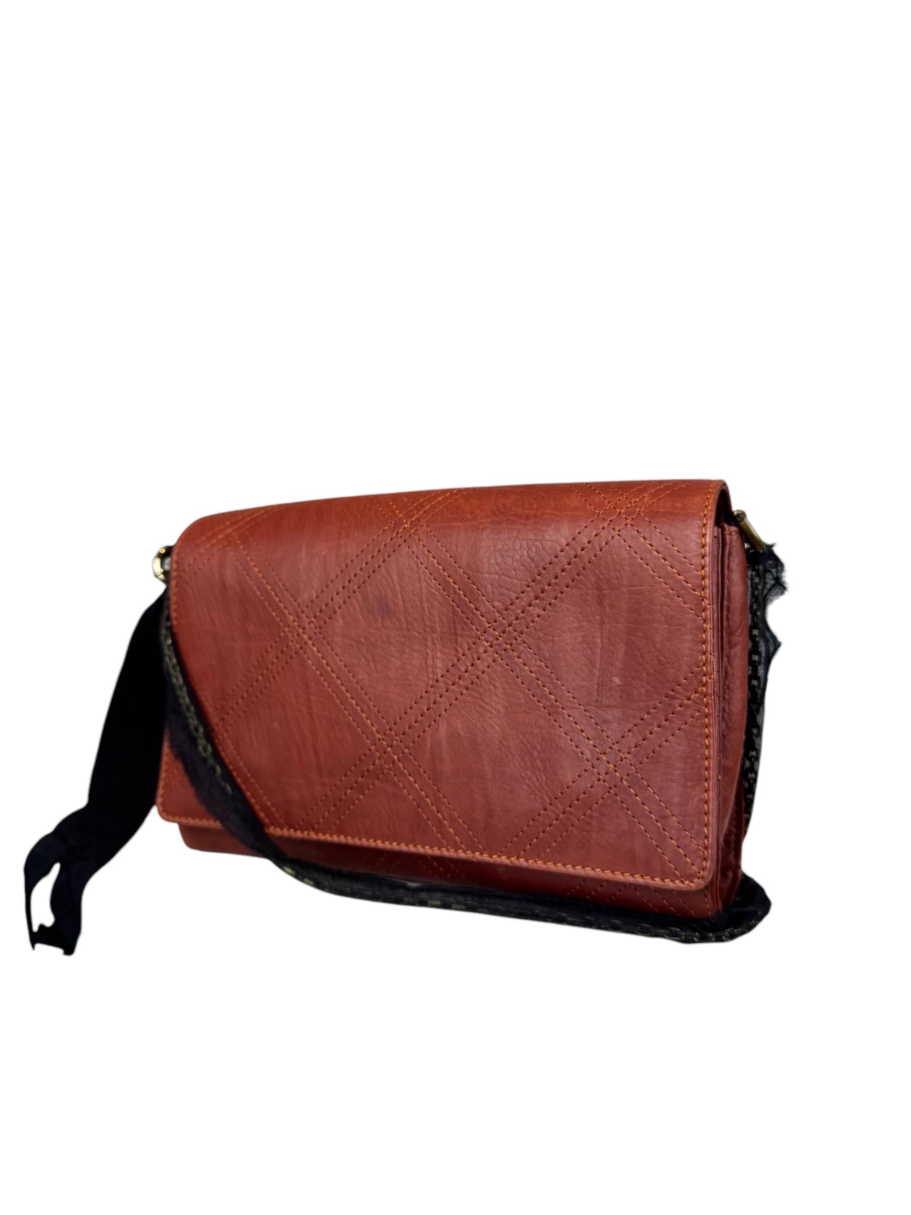 LANVIN BRICK RIBBON CROSSBODY BAG