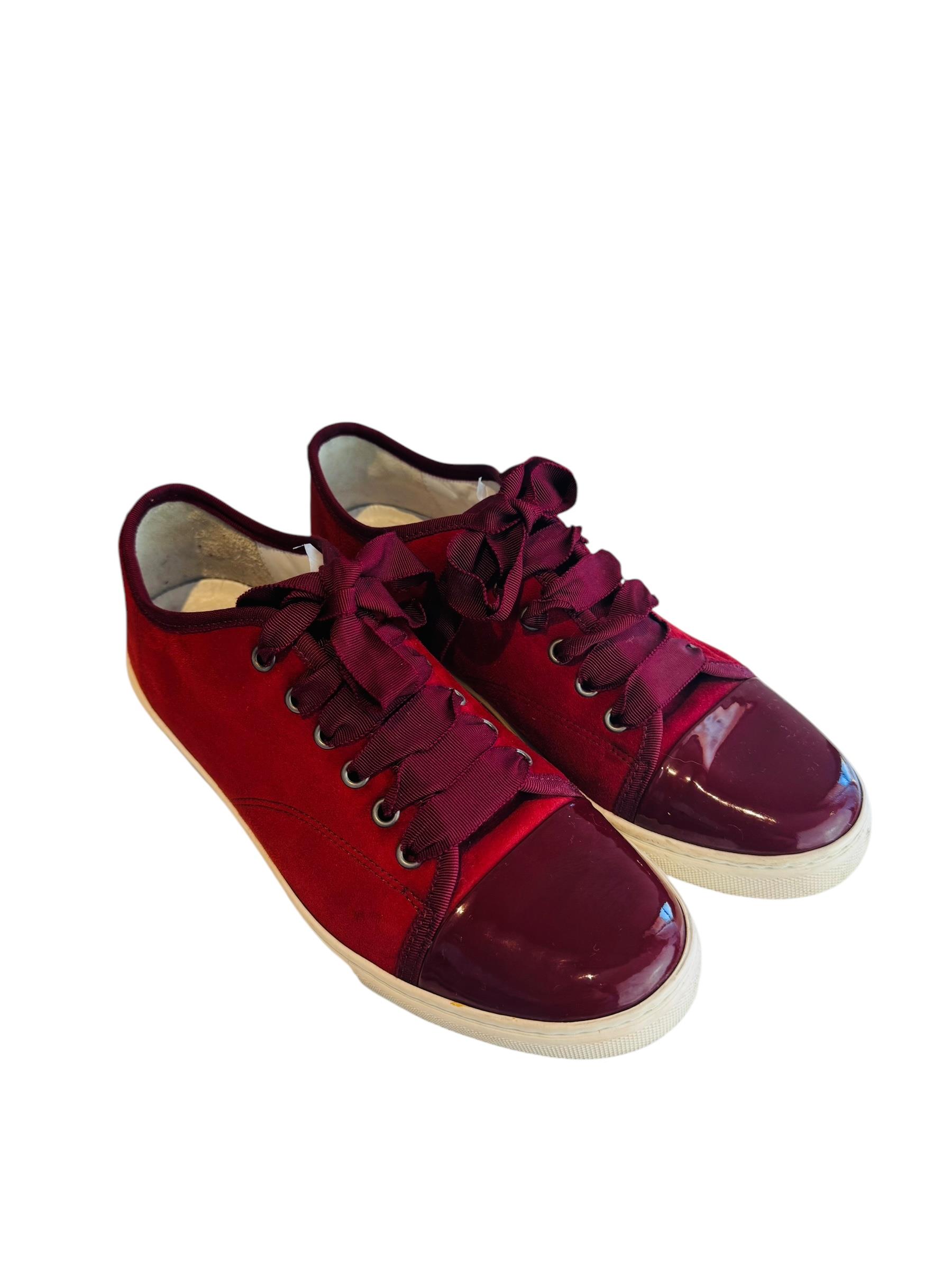 LANVIN SUEDE SNEAKERS