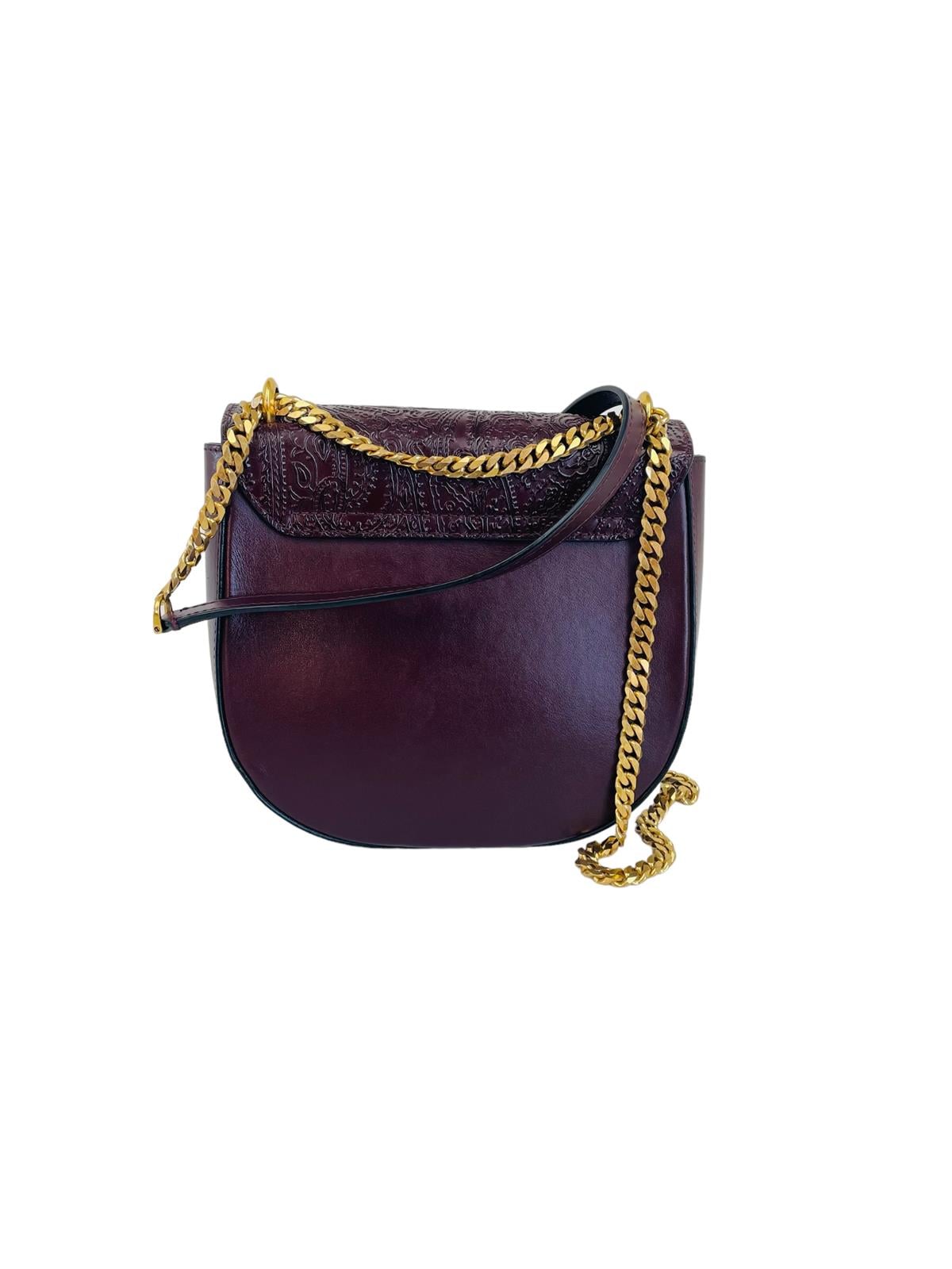 LEATHER CHAIN SHOULDER BAG