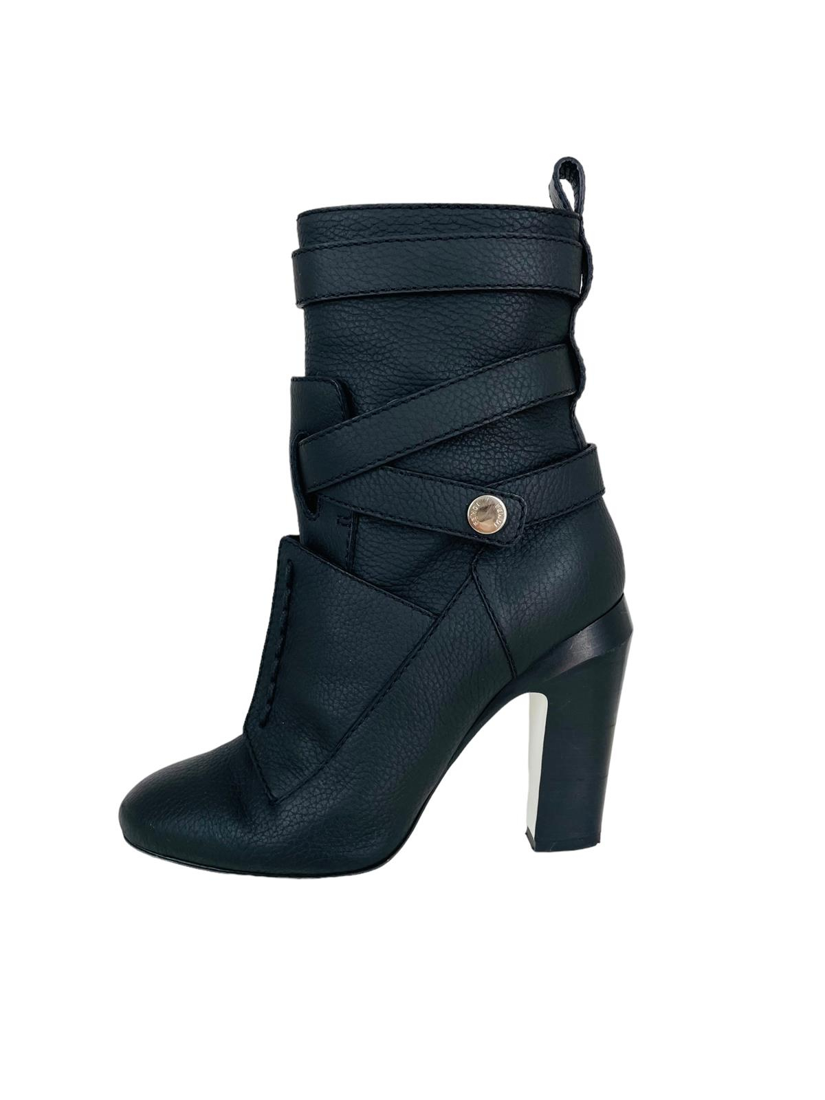 LEATHER MOTO BOOTS