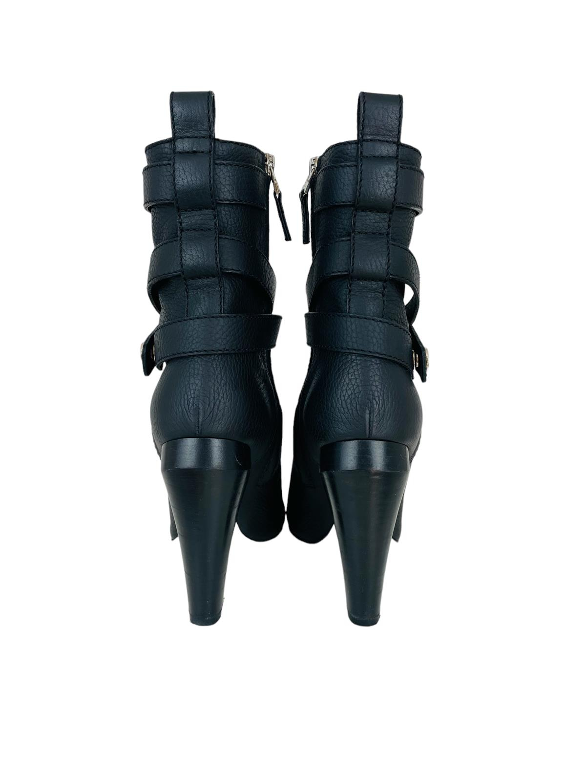 LEATHER MOTO BOOTS
