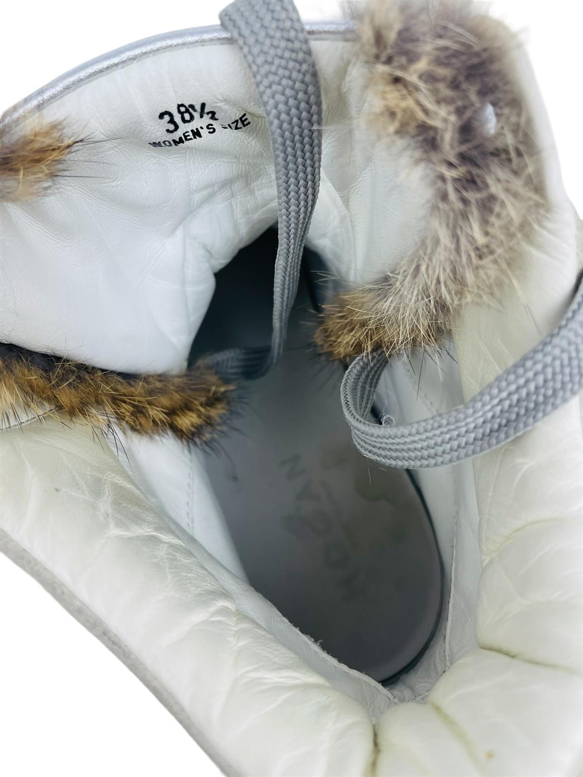 LEATHER&FUR SNEAKERS