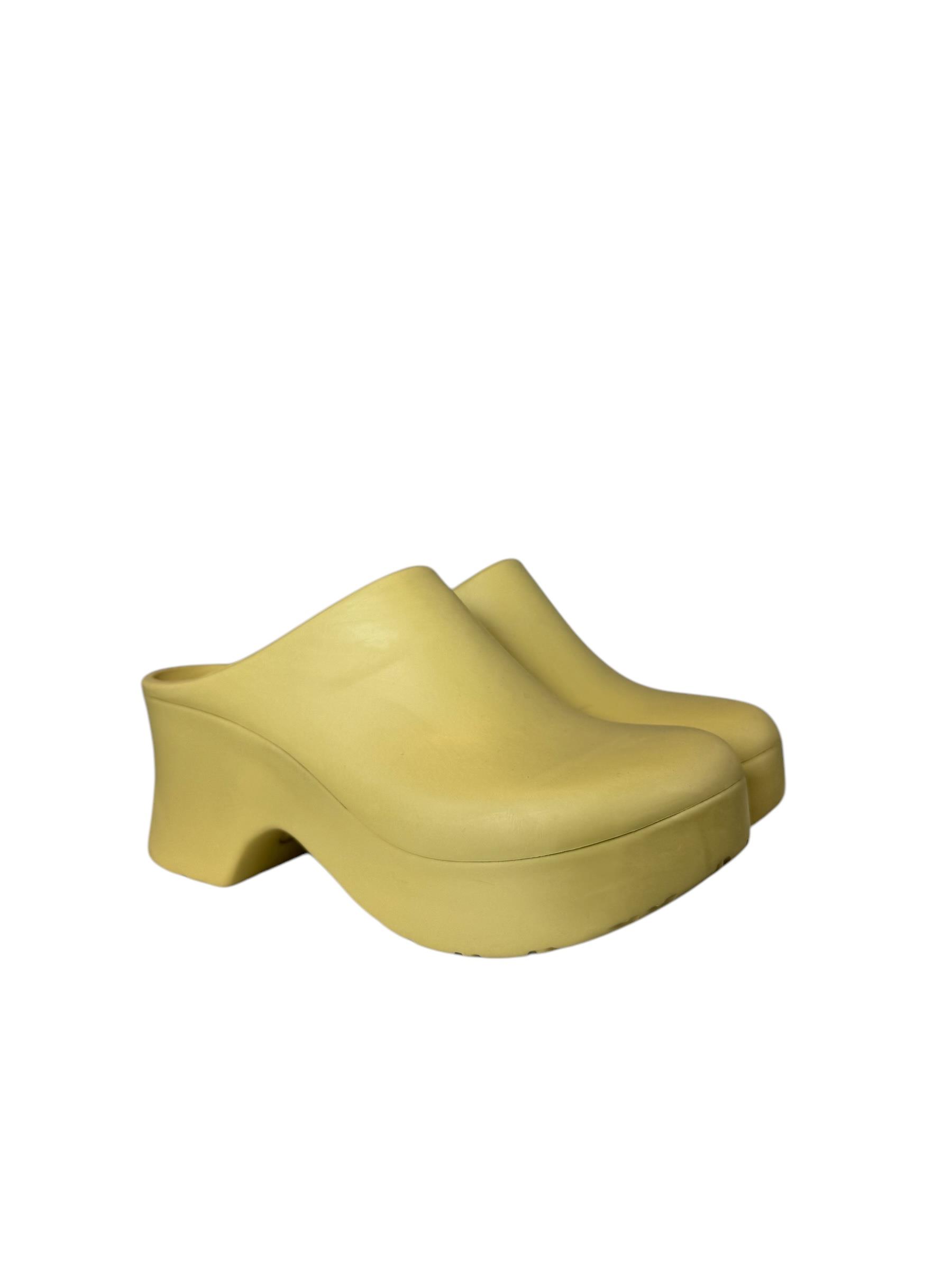 LOEWE BEIGE CLOG RUBBER SANDALS