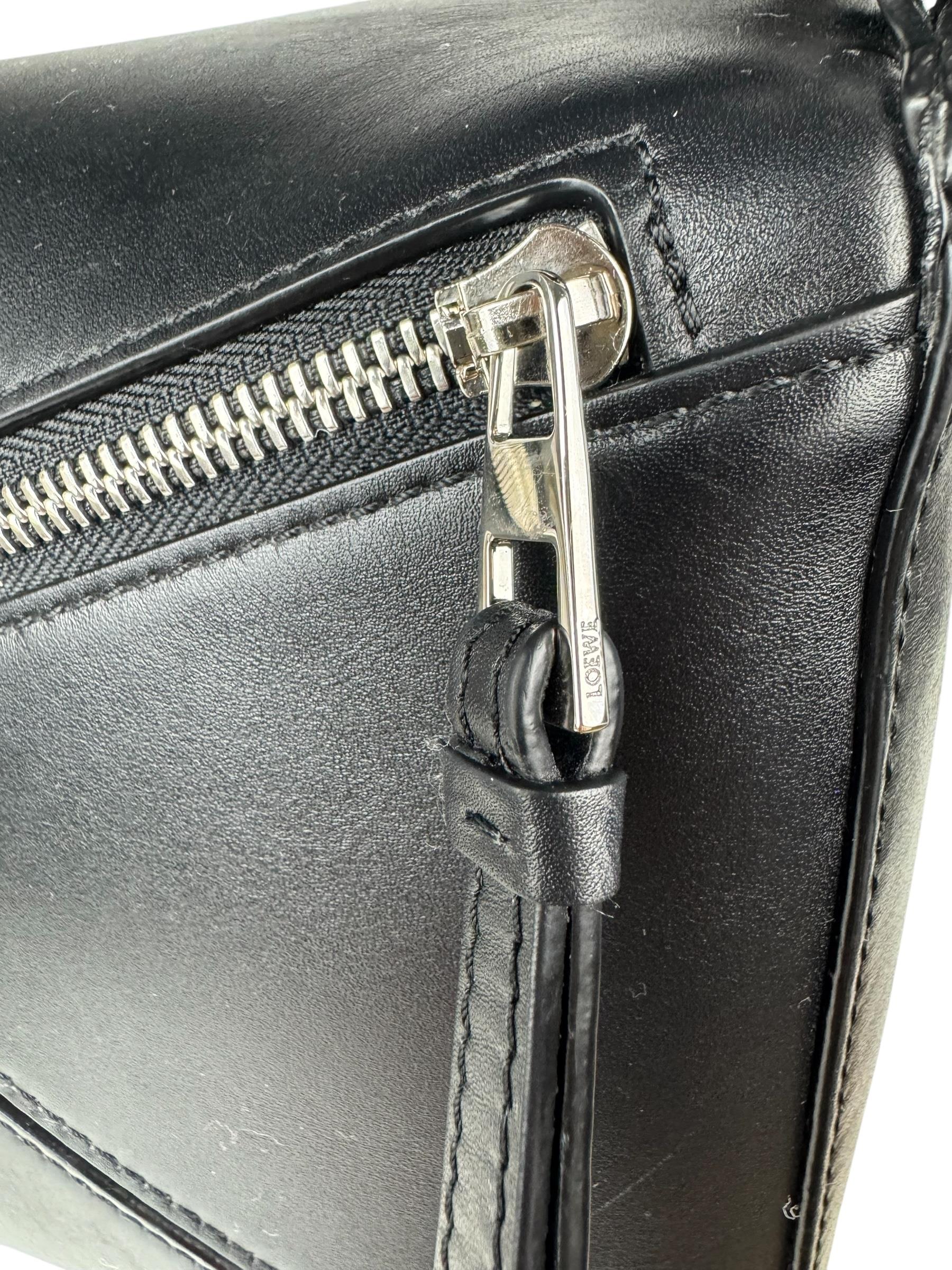 LOEWE BLACK SMALL PUZZLE BAG