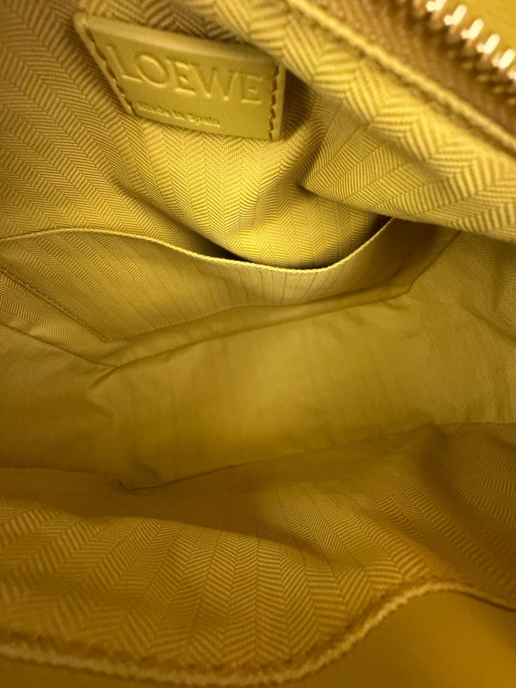 LOEWE SMALL LIGHT YELLOW PUZZLE BAG
