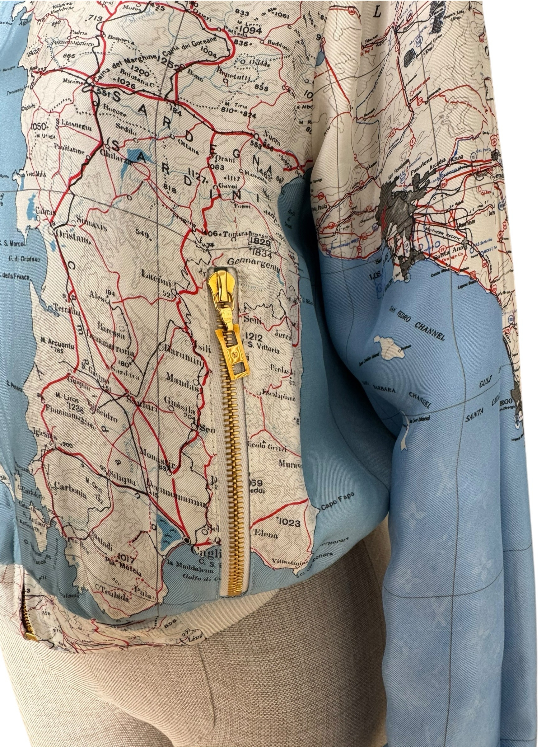 LOUIS VUITTON 2022 REVERSIBLE MAP PRINT JACKET