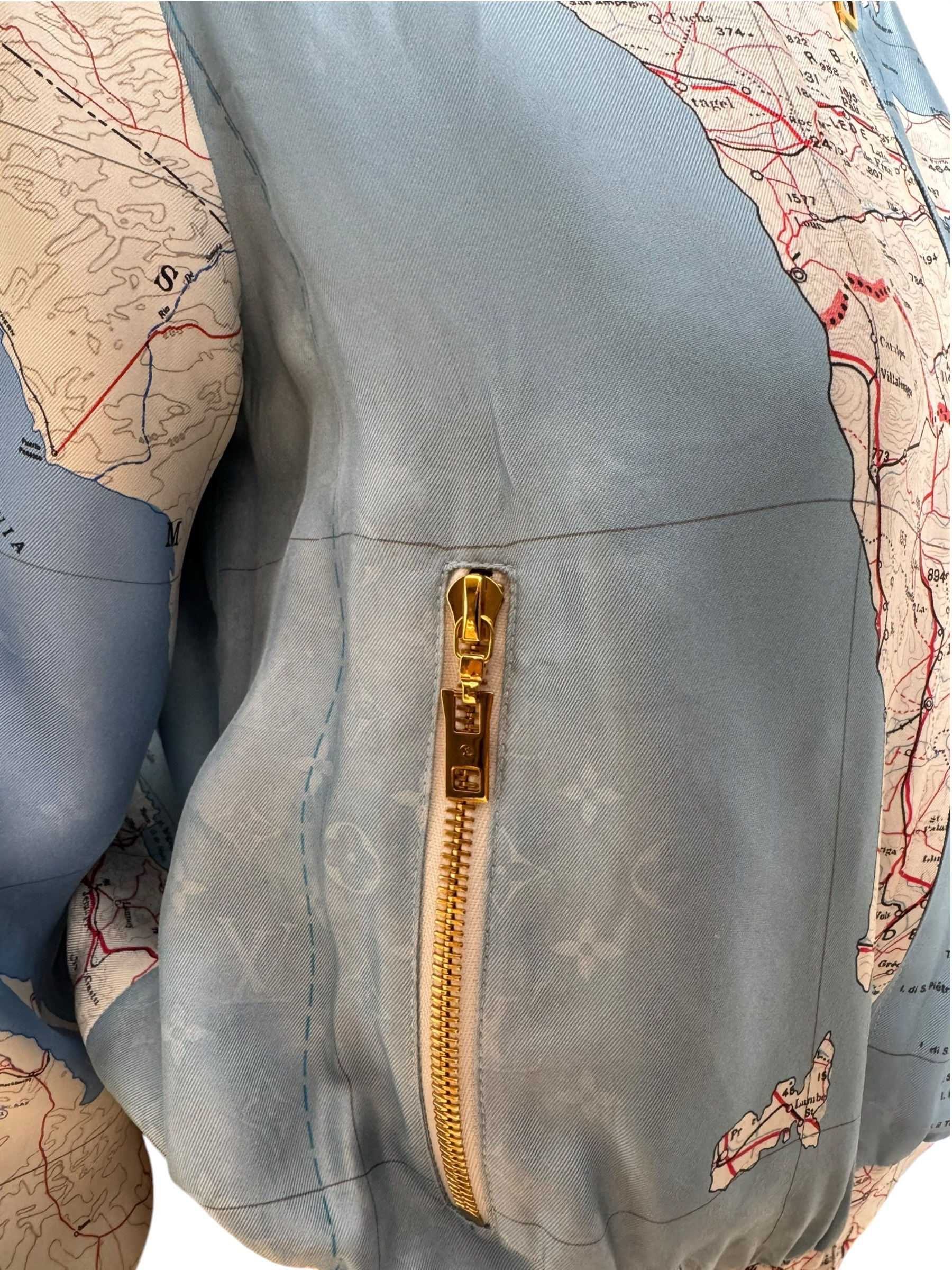 LOUIS VUITTON 2022 REVERSIBLE MAP PRINT JACKET
