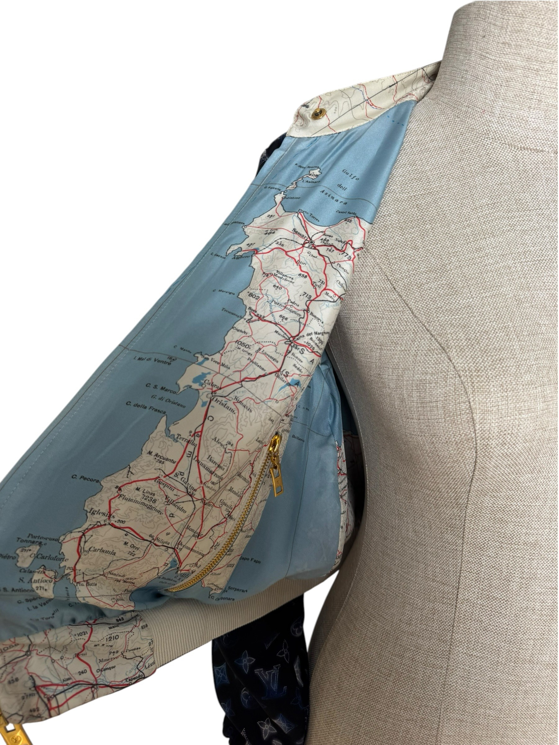 LOUIS VUITTON 2022 REVERSIBLE MAP PRINT JACKET