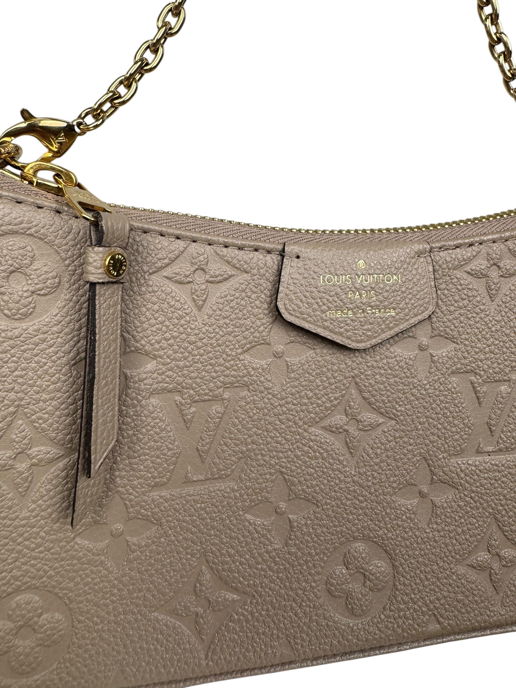 LOUIS VUITTON BEIGE EASY POUCH OB STRAP BAG