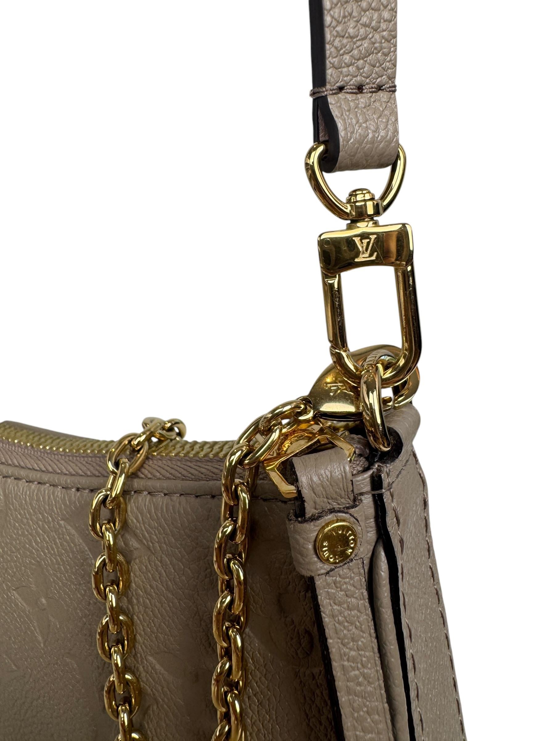 LOUIS VUITTON BEIGE EASY POUCH OB STRAP BAG