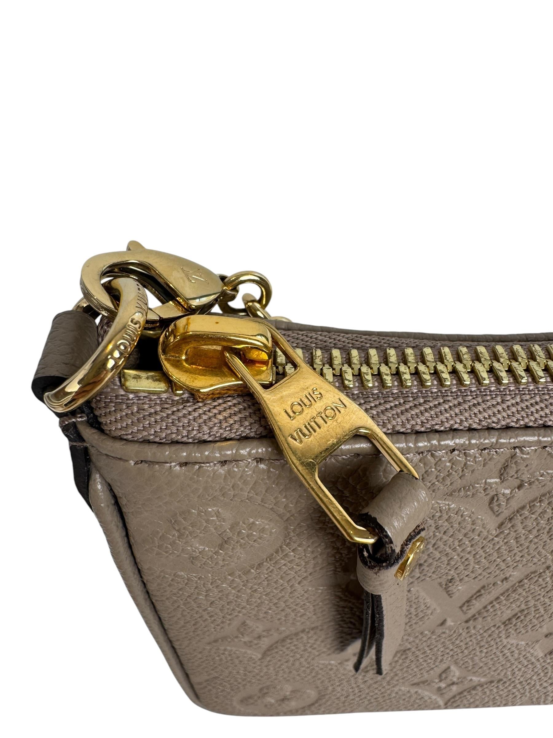 LOUIS VUITTON BEIGE EASY POUCH OB STRAP BAG