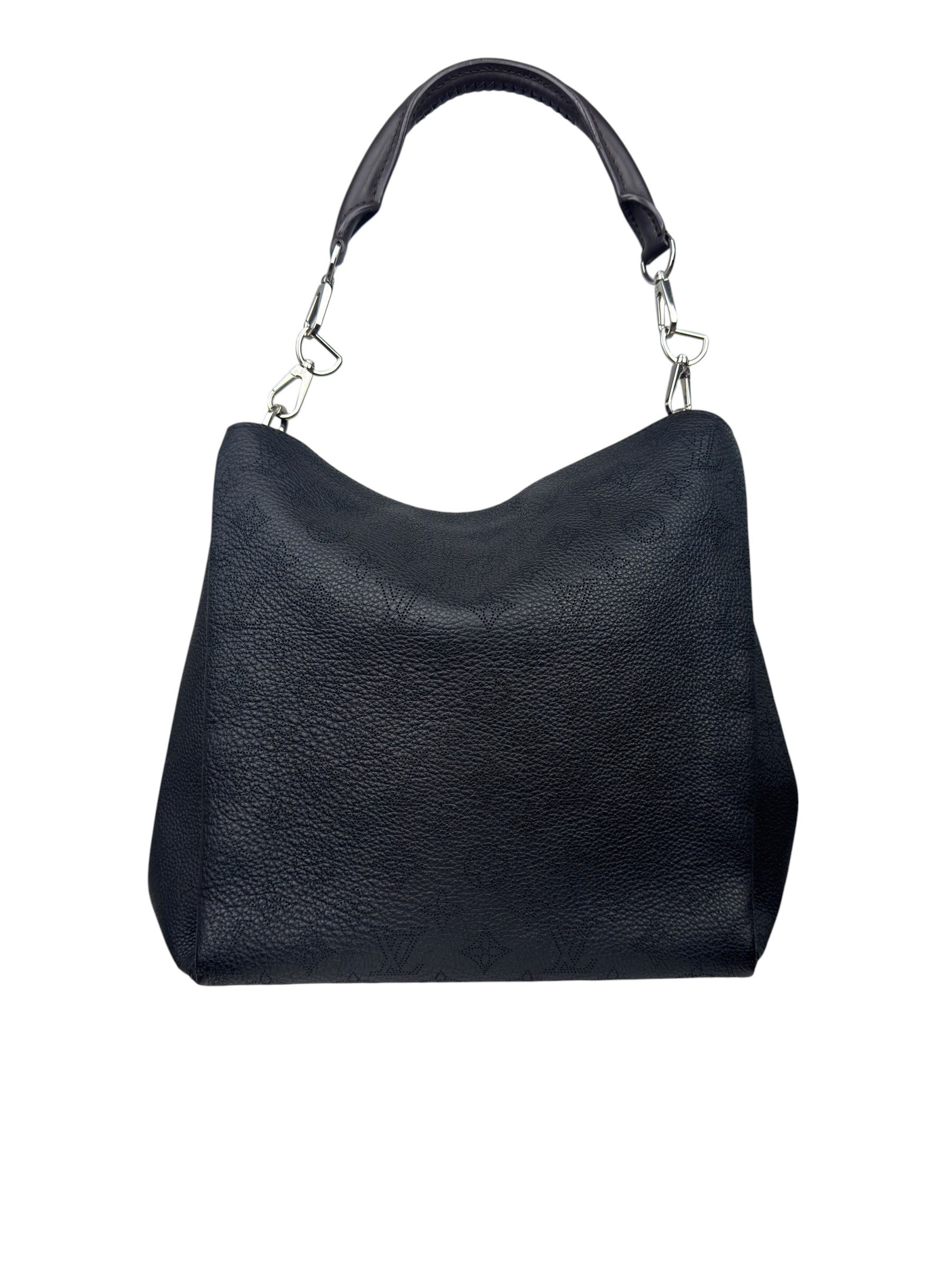 LOUIS VUITTON BLACK MAHINA LEATHER BAG