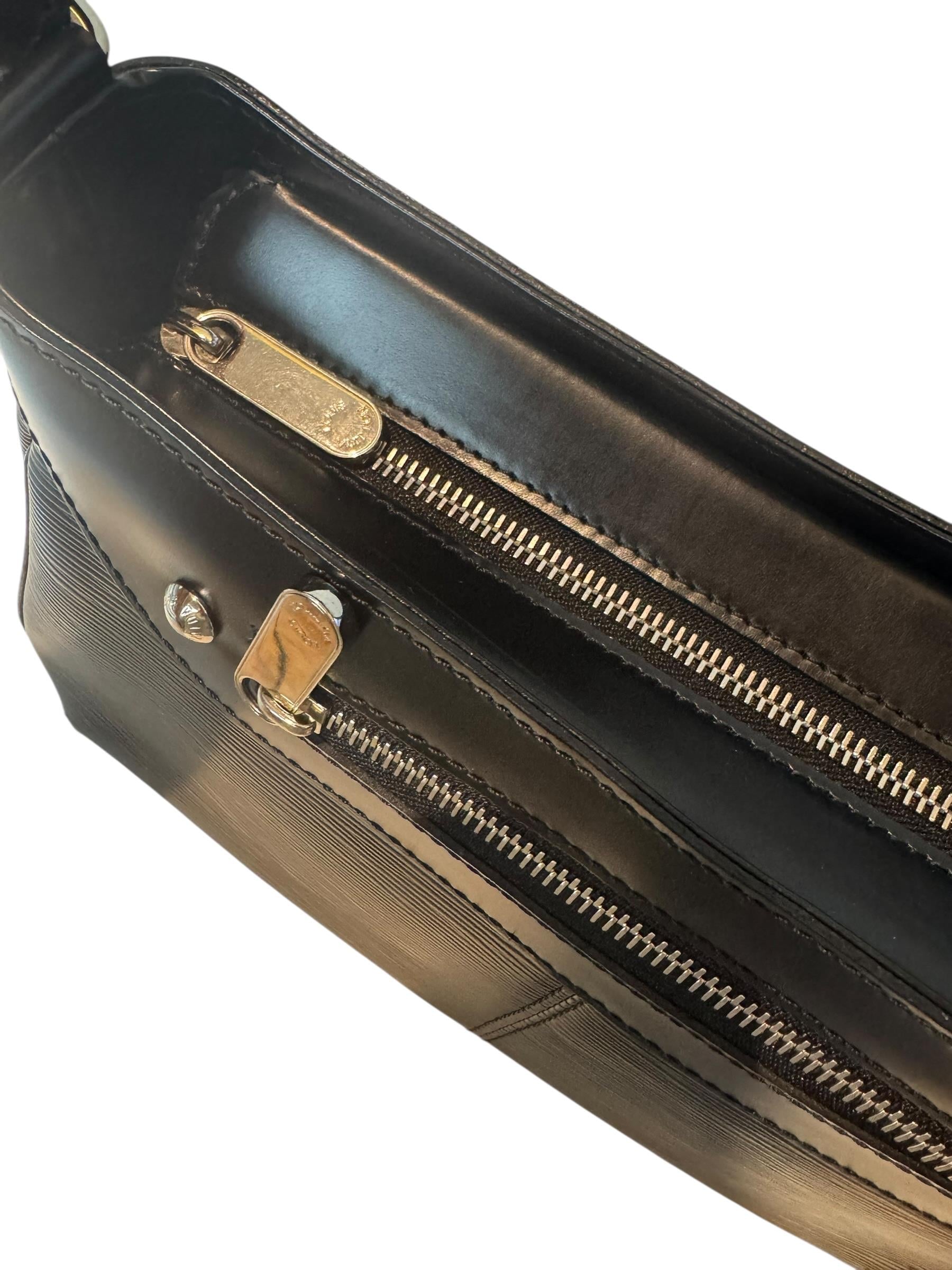 LOUIS VUITTON BLACK TURENNE SHOULDER BAG