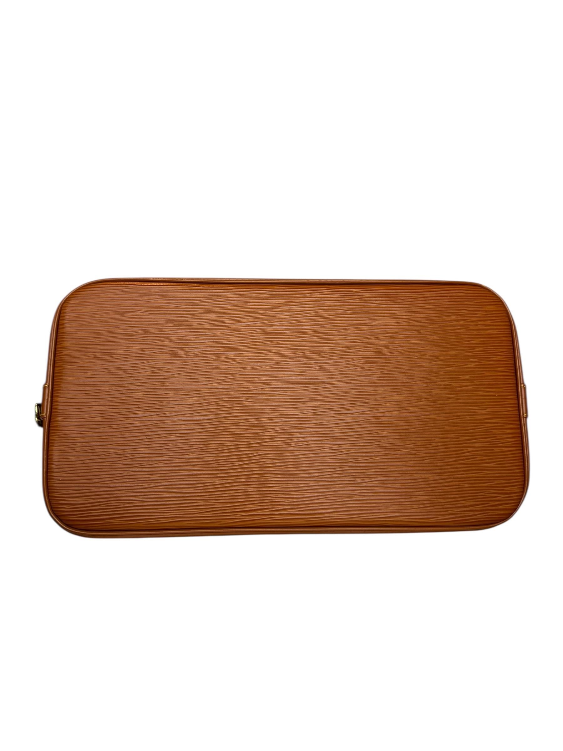 LOUIS VUITTON BROWN EPI ALMA BAG