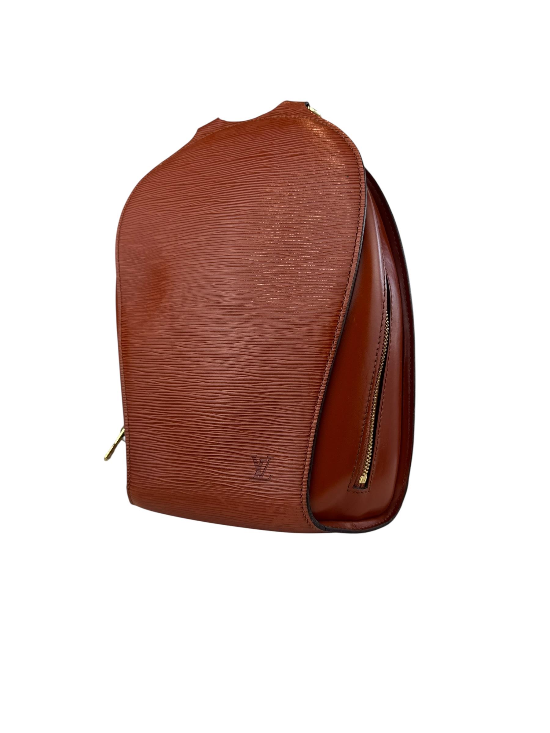 LOUIS VUITTON BROWN EPI BACKPACK