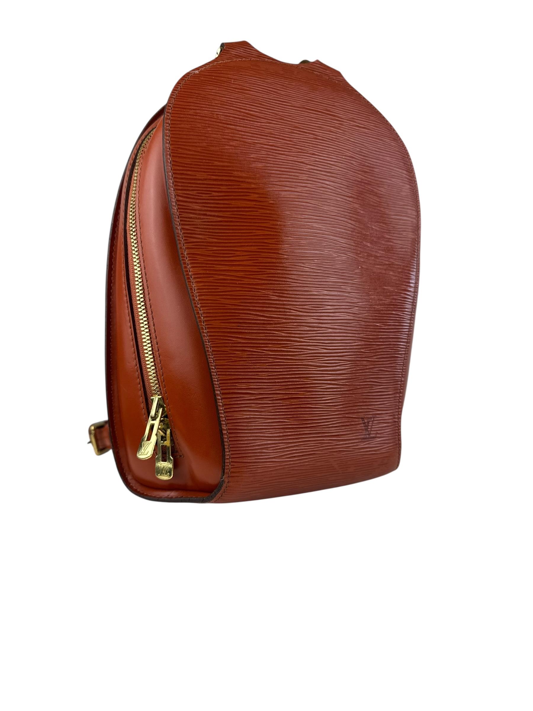 LOUIS VUITTON BROWN EPI BACKPACK