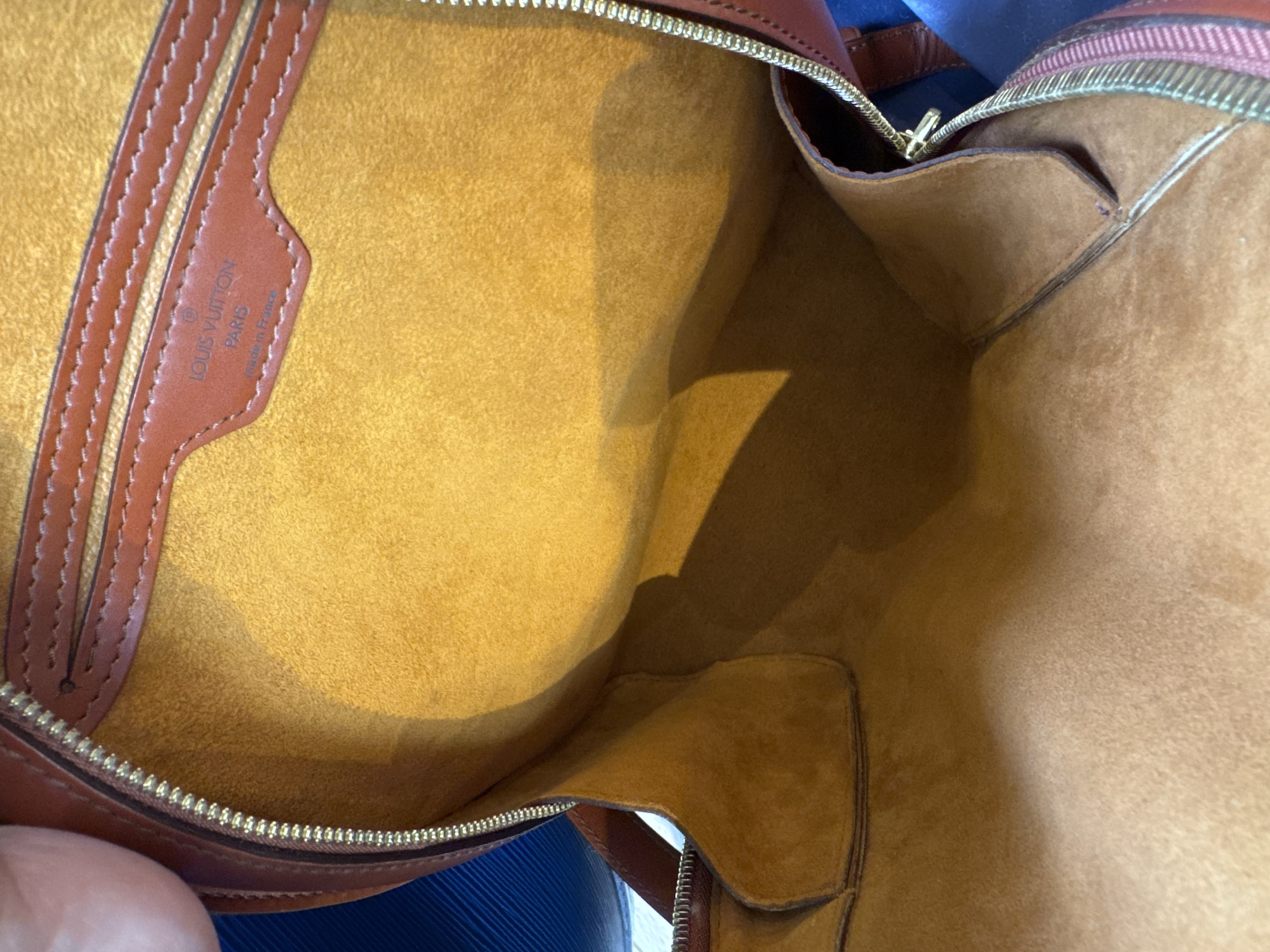 LOUIS VUITTON BROWN EPI BACKPACK
