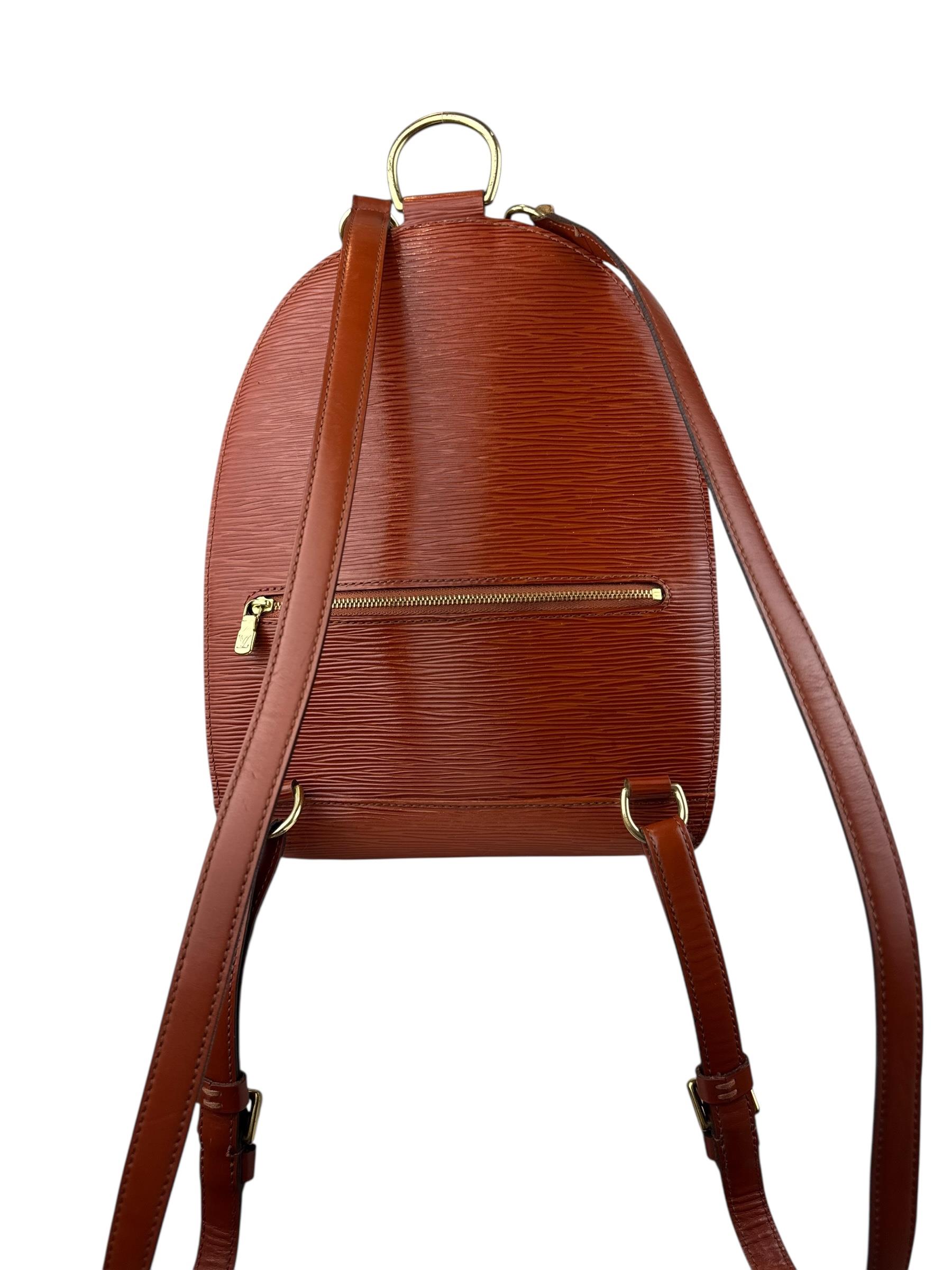 LOUIS VUITTON BROWN EPI BACKPACK
