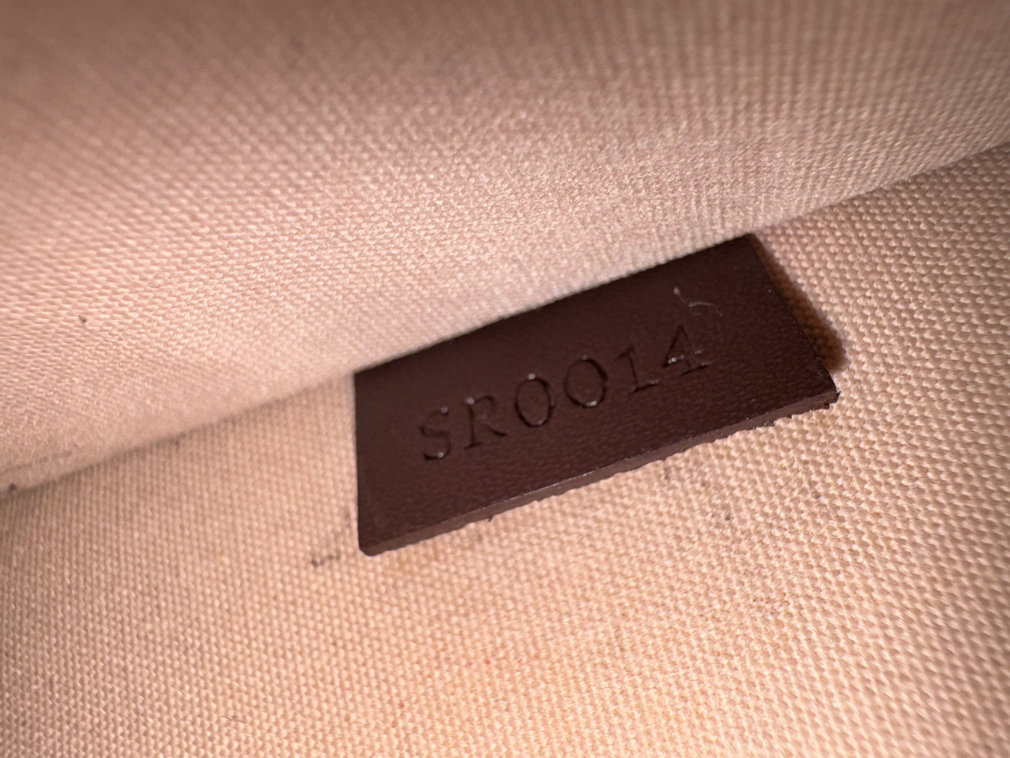 LOUIS VUITTON BROWN MINI LIN LUCILLE PM BAG