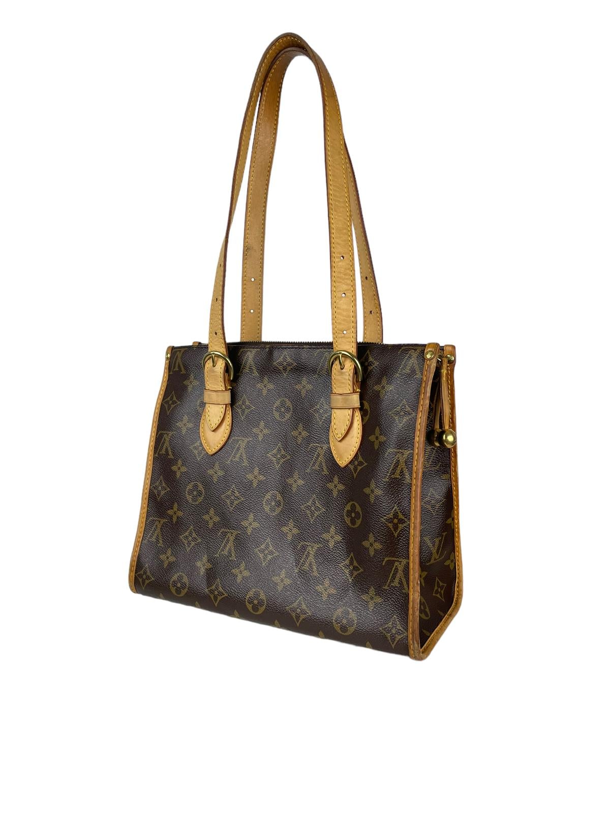 LOUIS VUITTON BROWN POPINCOURT HANDBAG