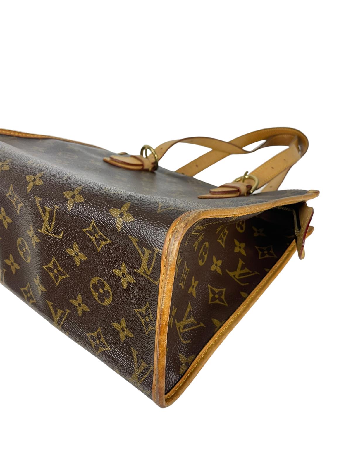 LOUIS VUITTON BROWN POPINCOURT HANDBAG