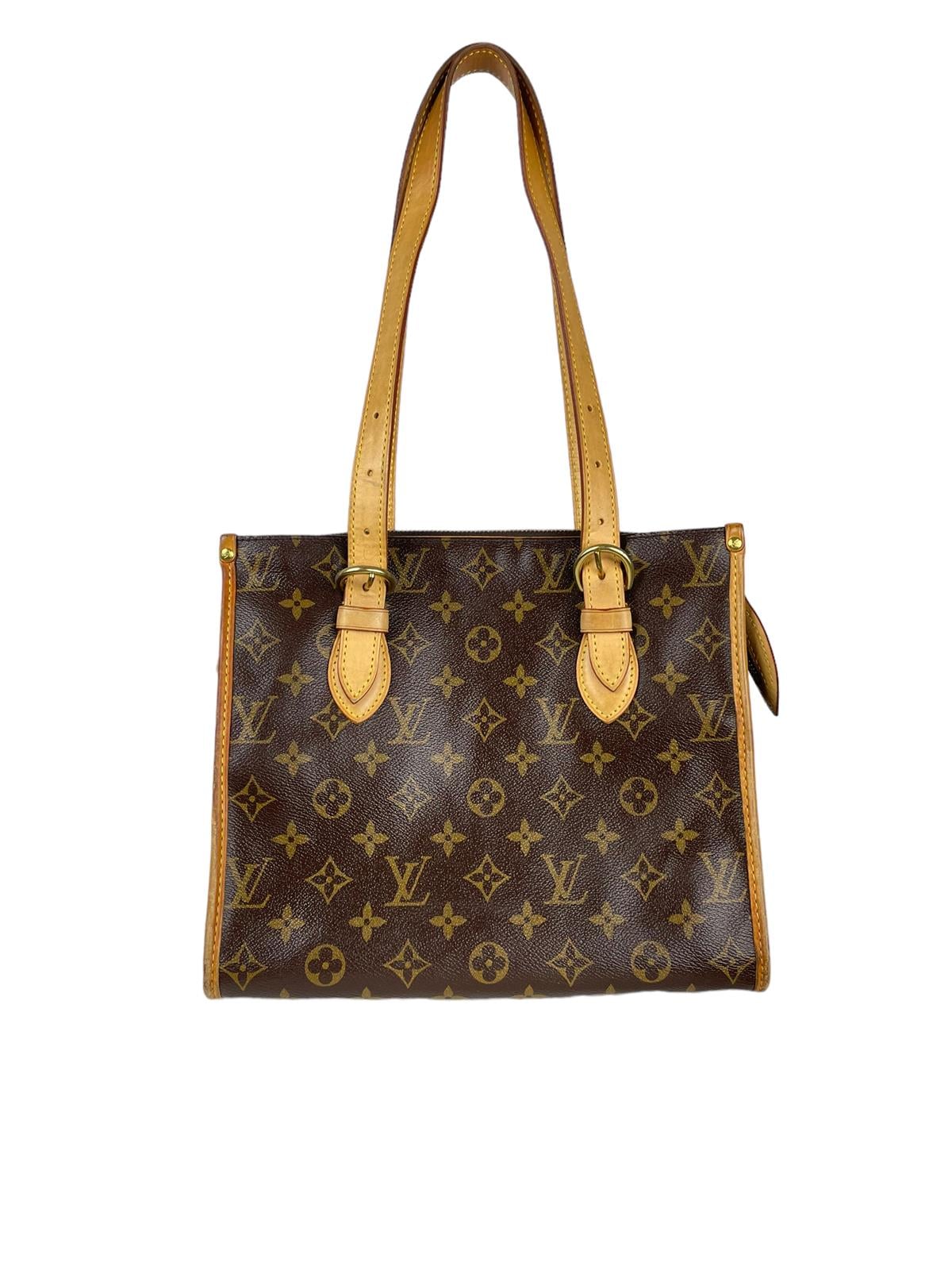 LOUIS VUITTON BROWN POPINCOURT HANDBAG