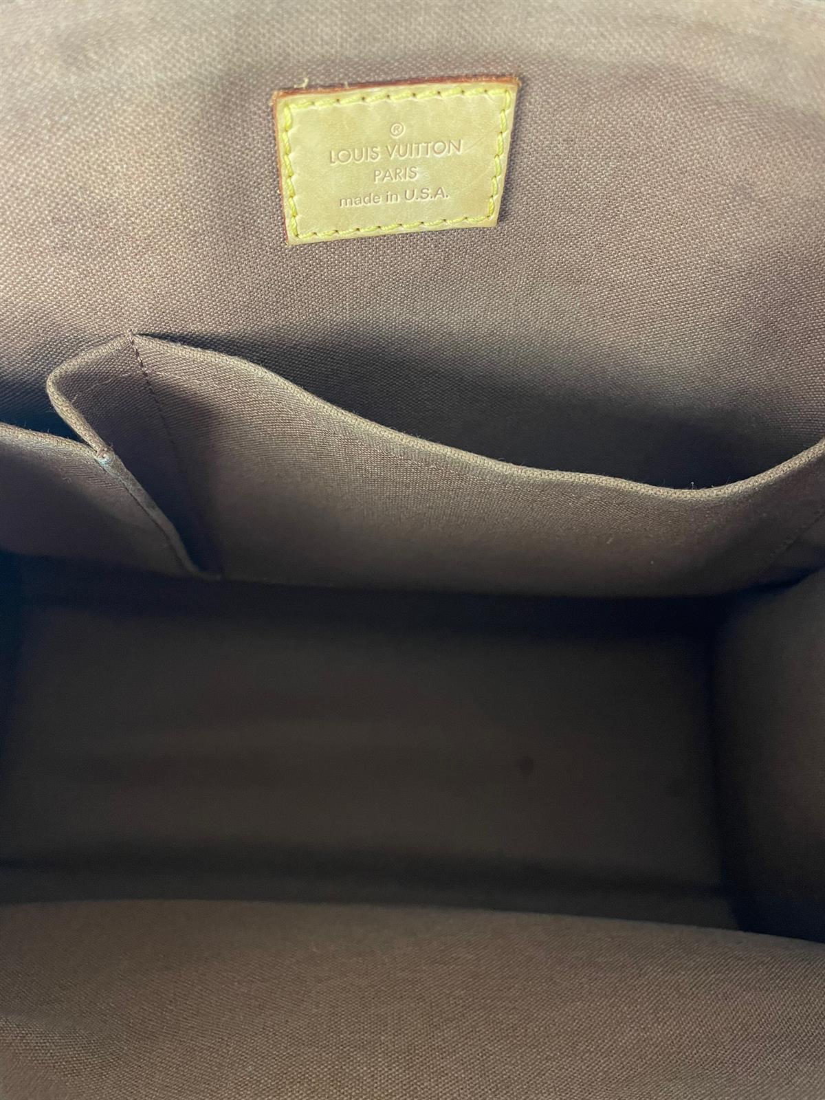 LOUIS VUITTON BROWN POPINCOURT HANDBAG