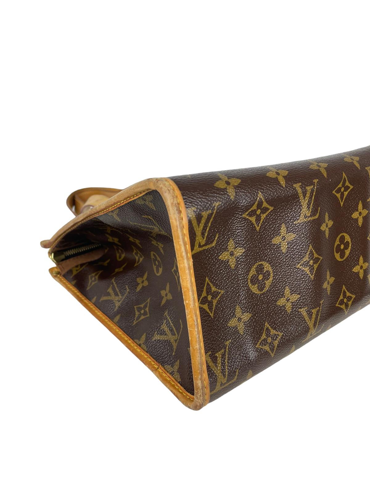 LOUIS VUITTON BROWN POPINCOURT HANDBAG