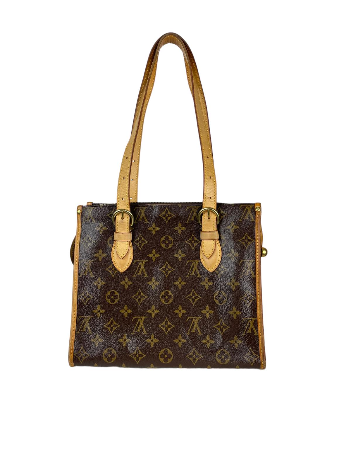 LOUIS VUITTON BROWN POPINCOURT HANDBAG