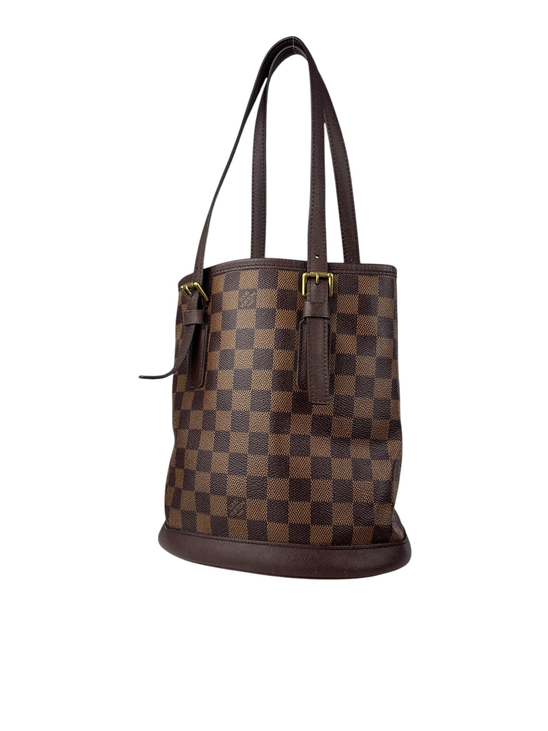 LOUIS VUITTON DAMIER EBENE BUCKET BAG