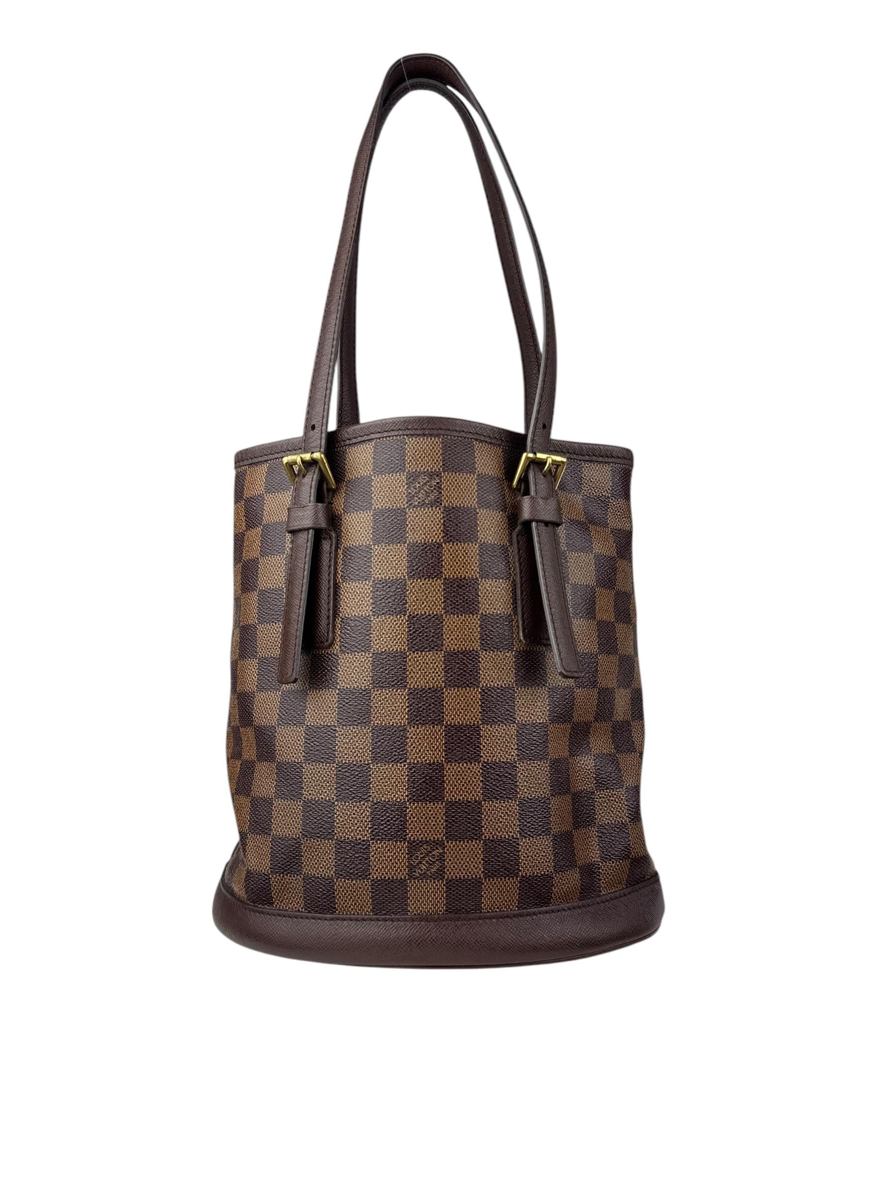 LOUIS VUITTON DAMIER EBENE BUCKET BAG