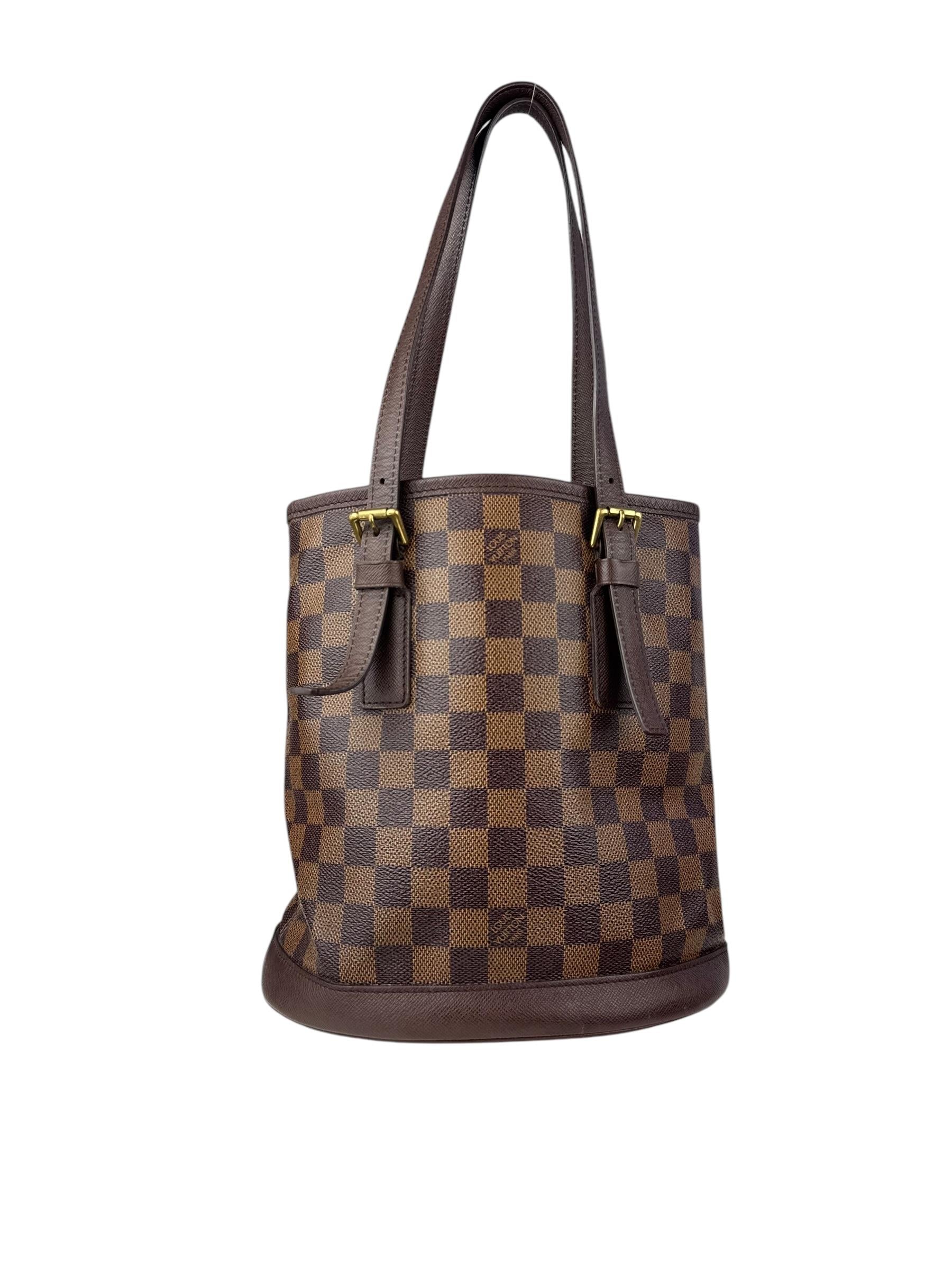 LOUIS VUITTON DAMIER EBENE BUCKET BAG