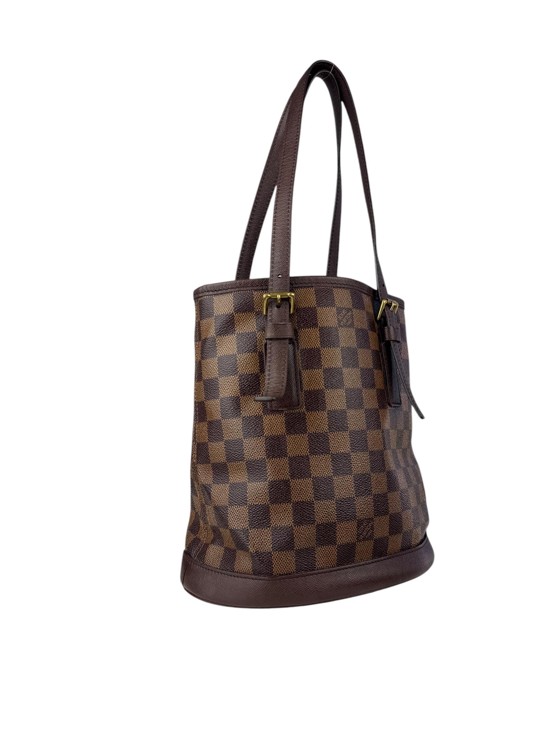 LOUIS VUITTON DAMIER EBENE BUCKET BAG
