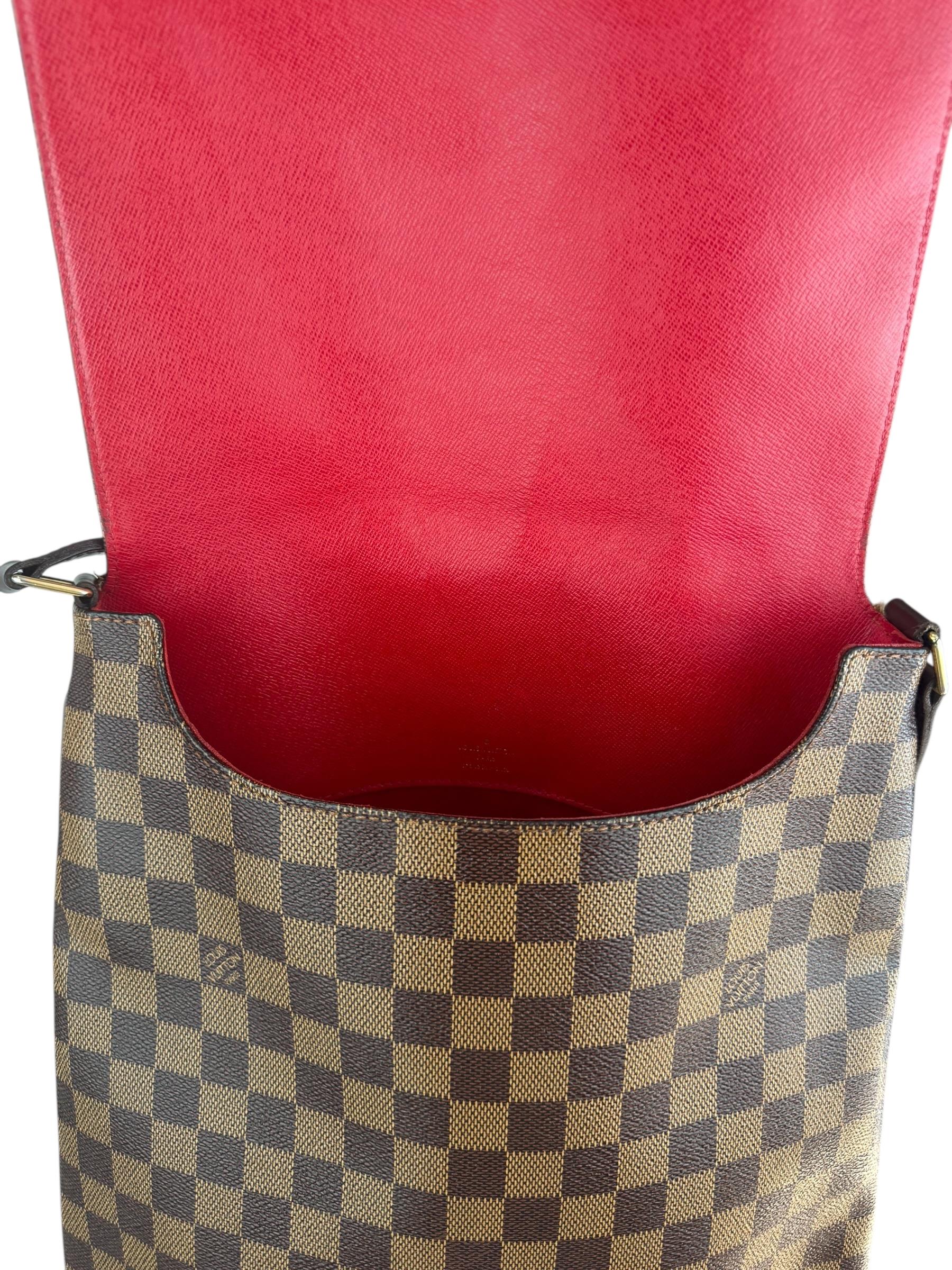 LOUIS VUITTON DAMIER EBENE MUSETTE BAG