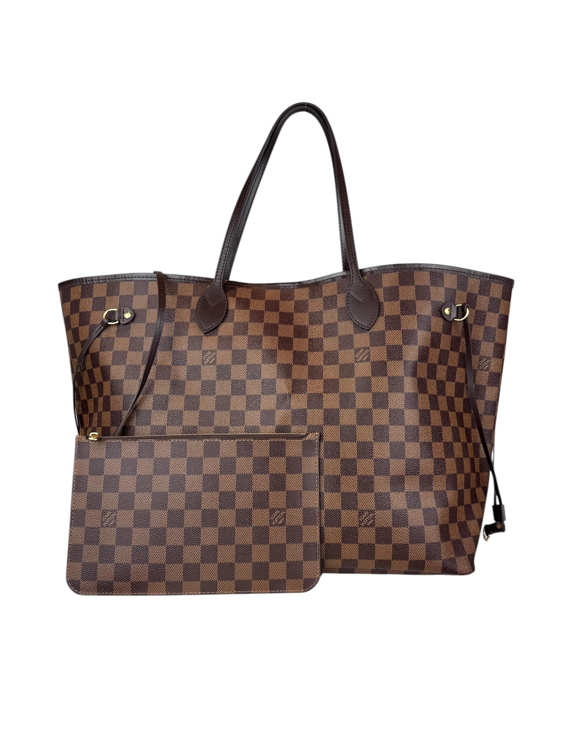 LOUIS VUITTON DAMIER EBENE NEVERFULL BAG