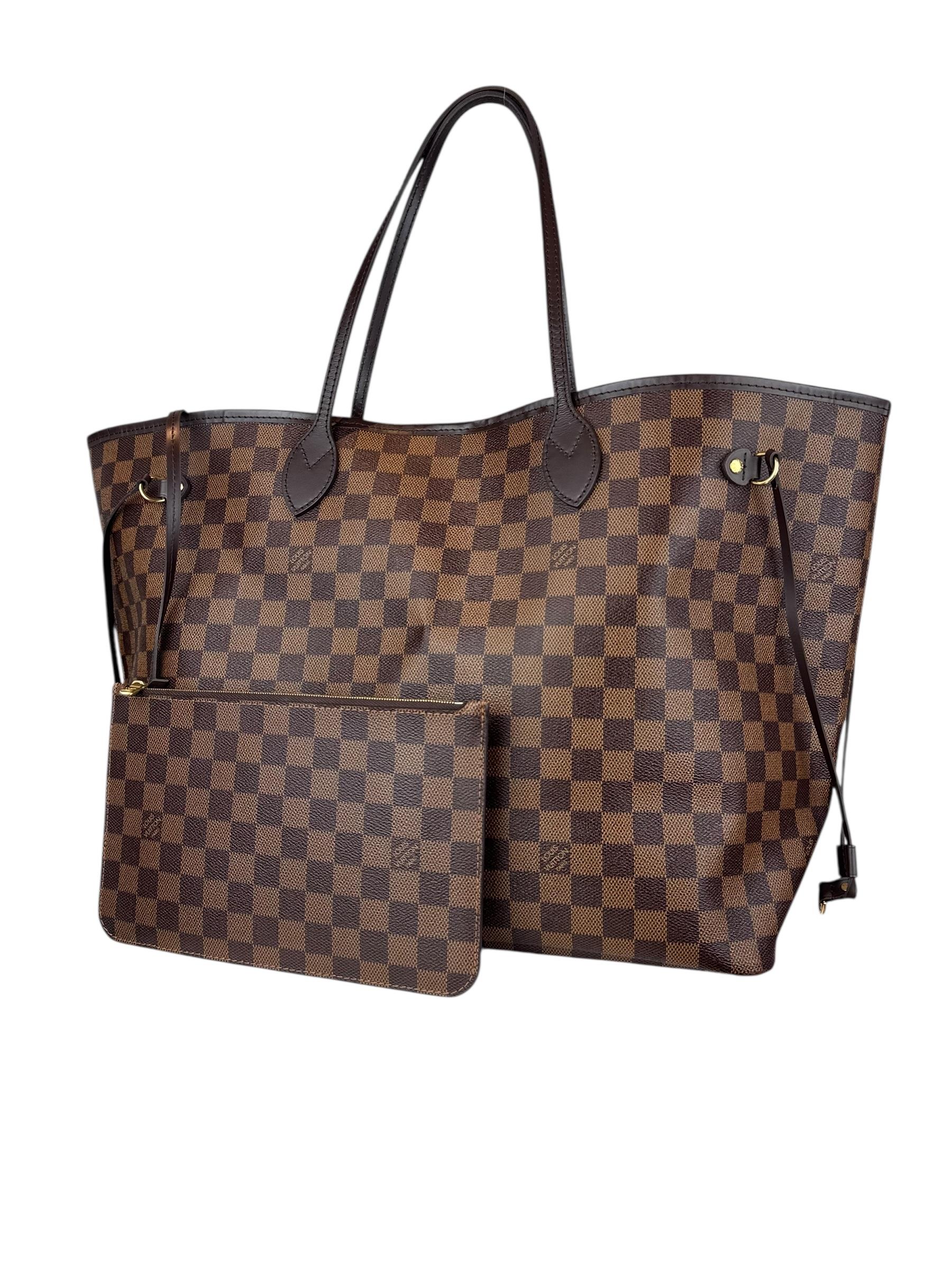 LOUIS VUITTON DAMIER EBENE NEVERFULL BAG