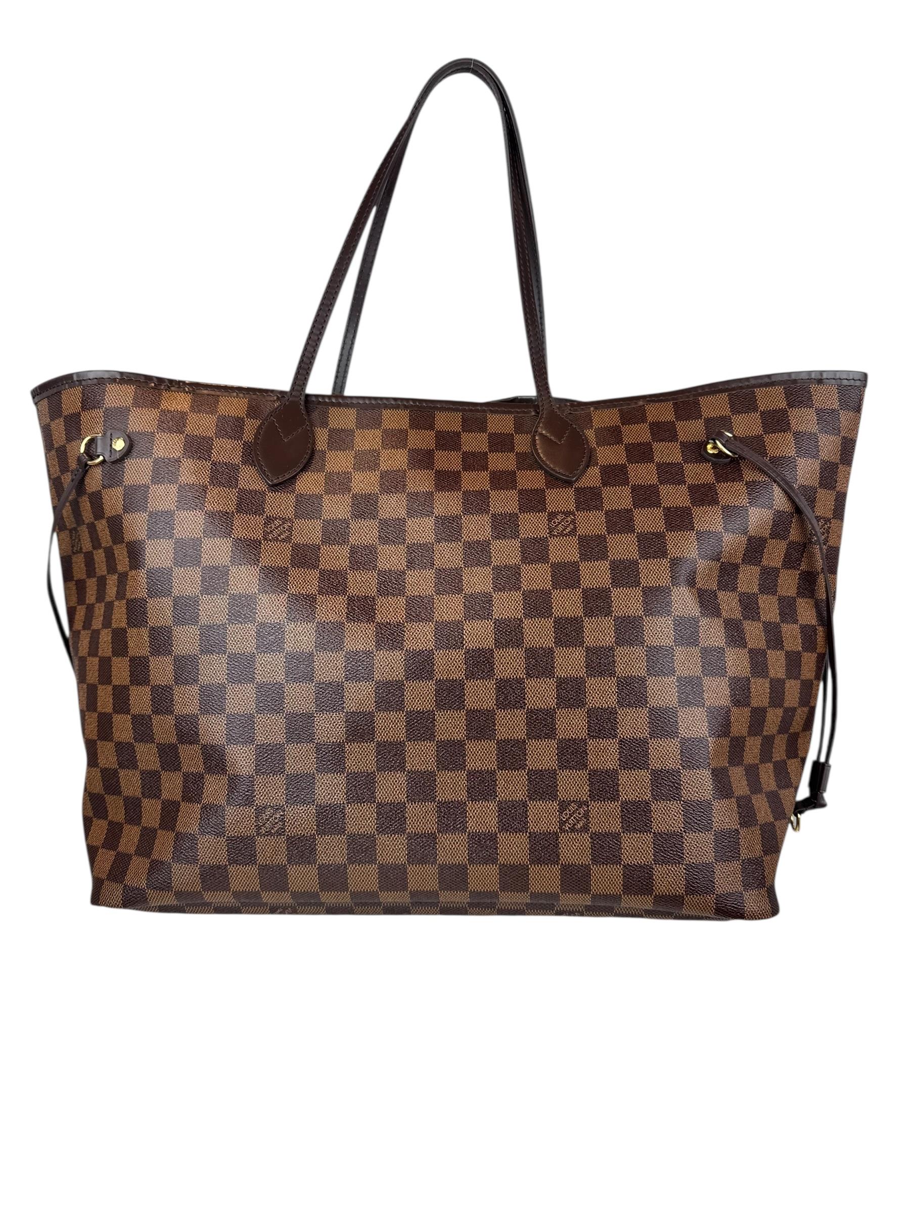 LOUIS VUITTON DAMIER EBENE NEVERFULL BAG
