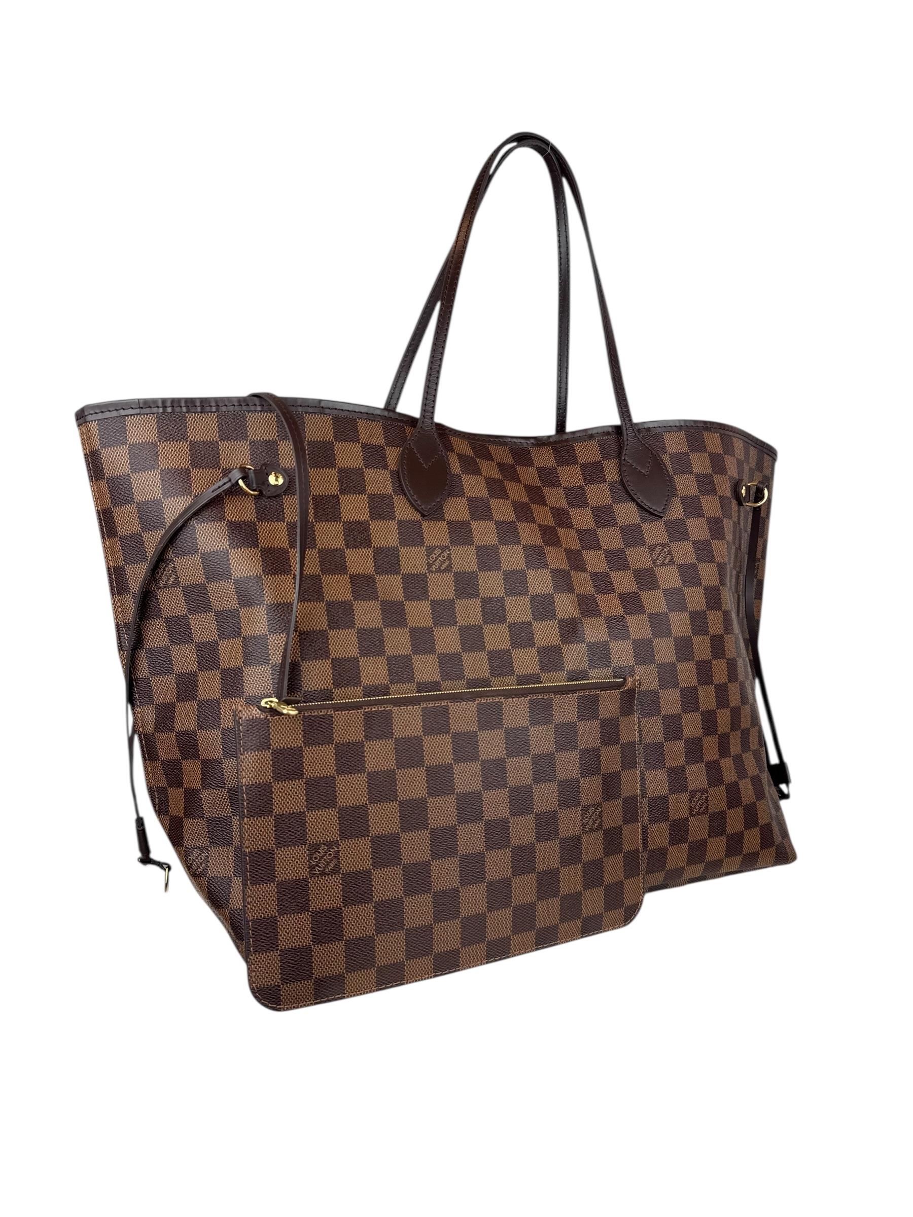 LOUIS VUITTON DAMIER EBENE NEVERFULL BAG