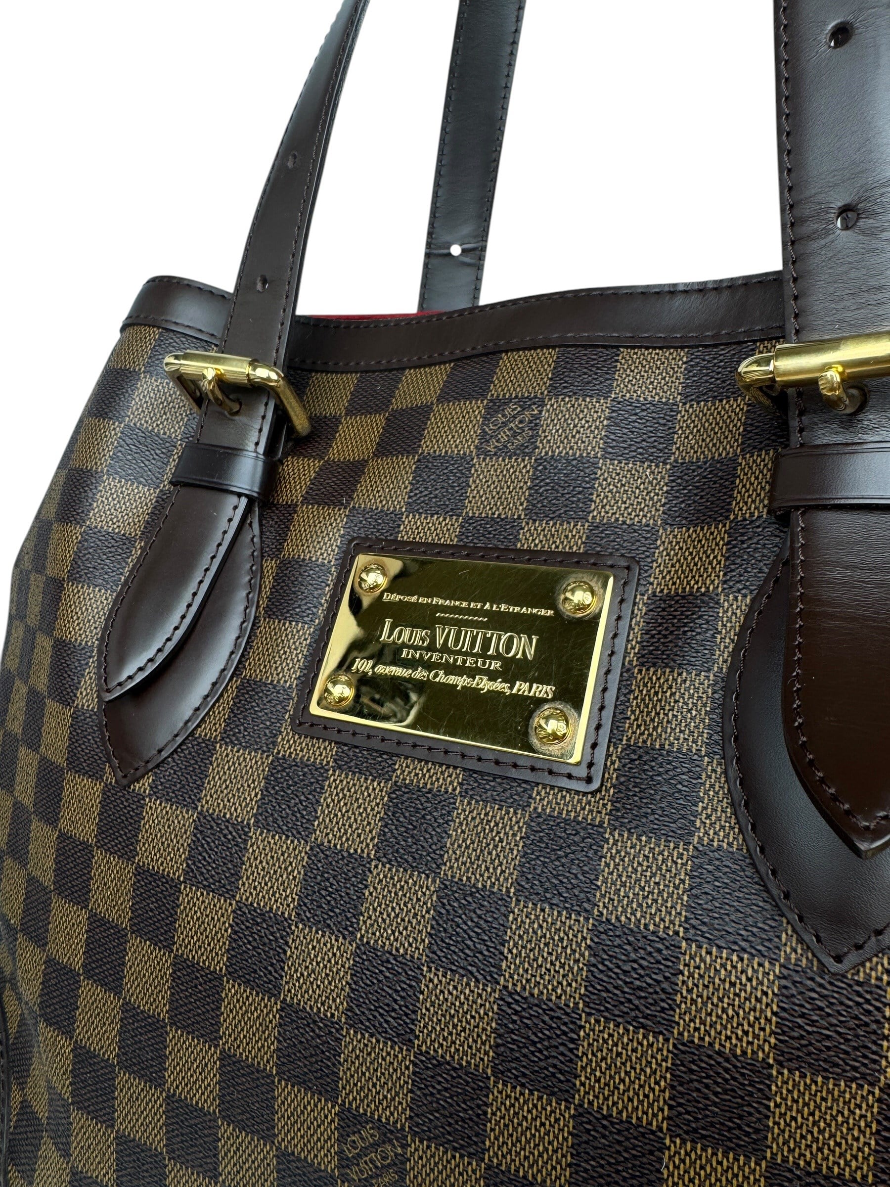 LOUIS VUITTON DAMIER EBENE TOTE BAG