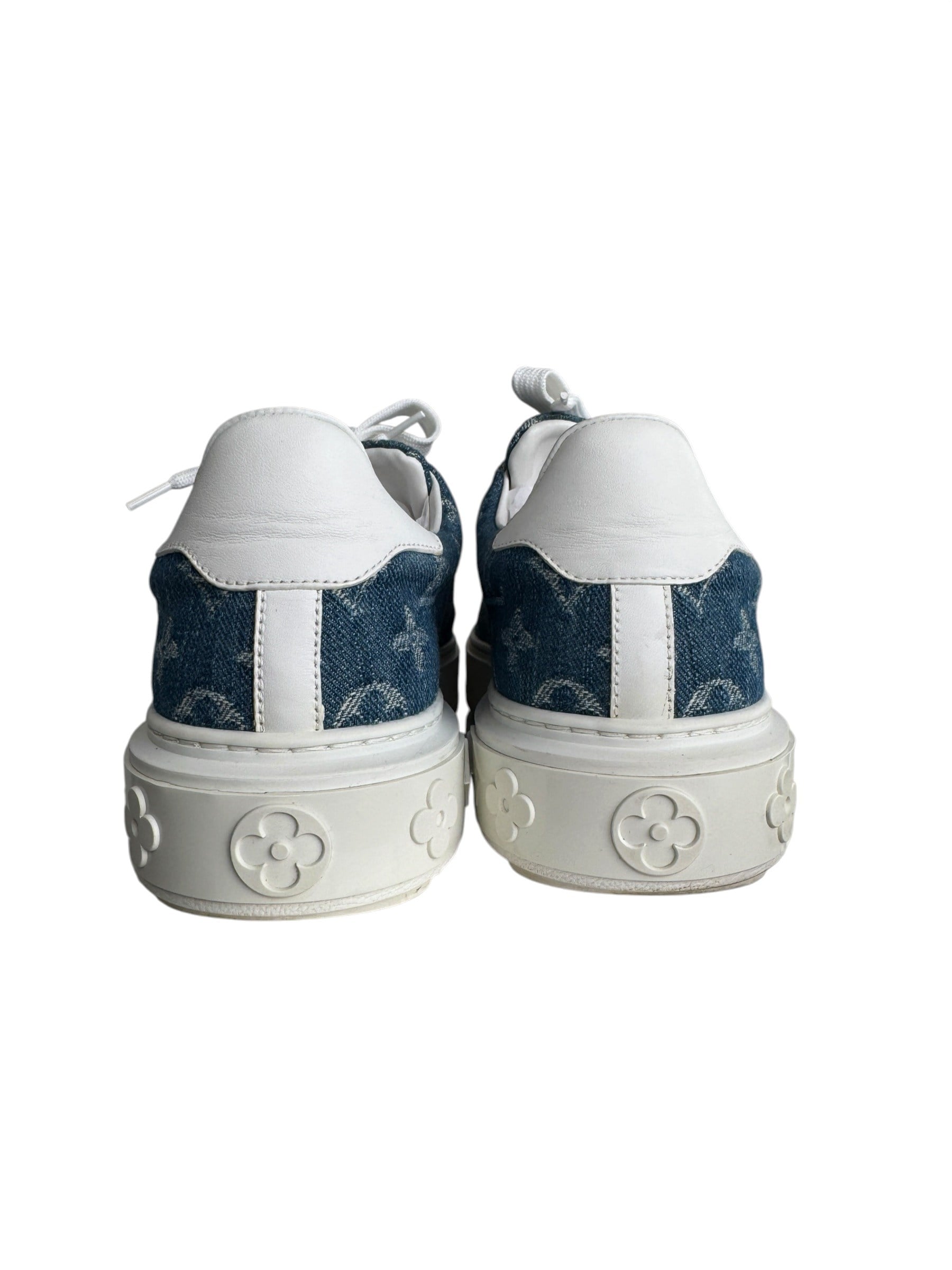 LOUIS VUITTON DENIM MONOGRAM SNEAKERS
