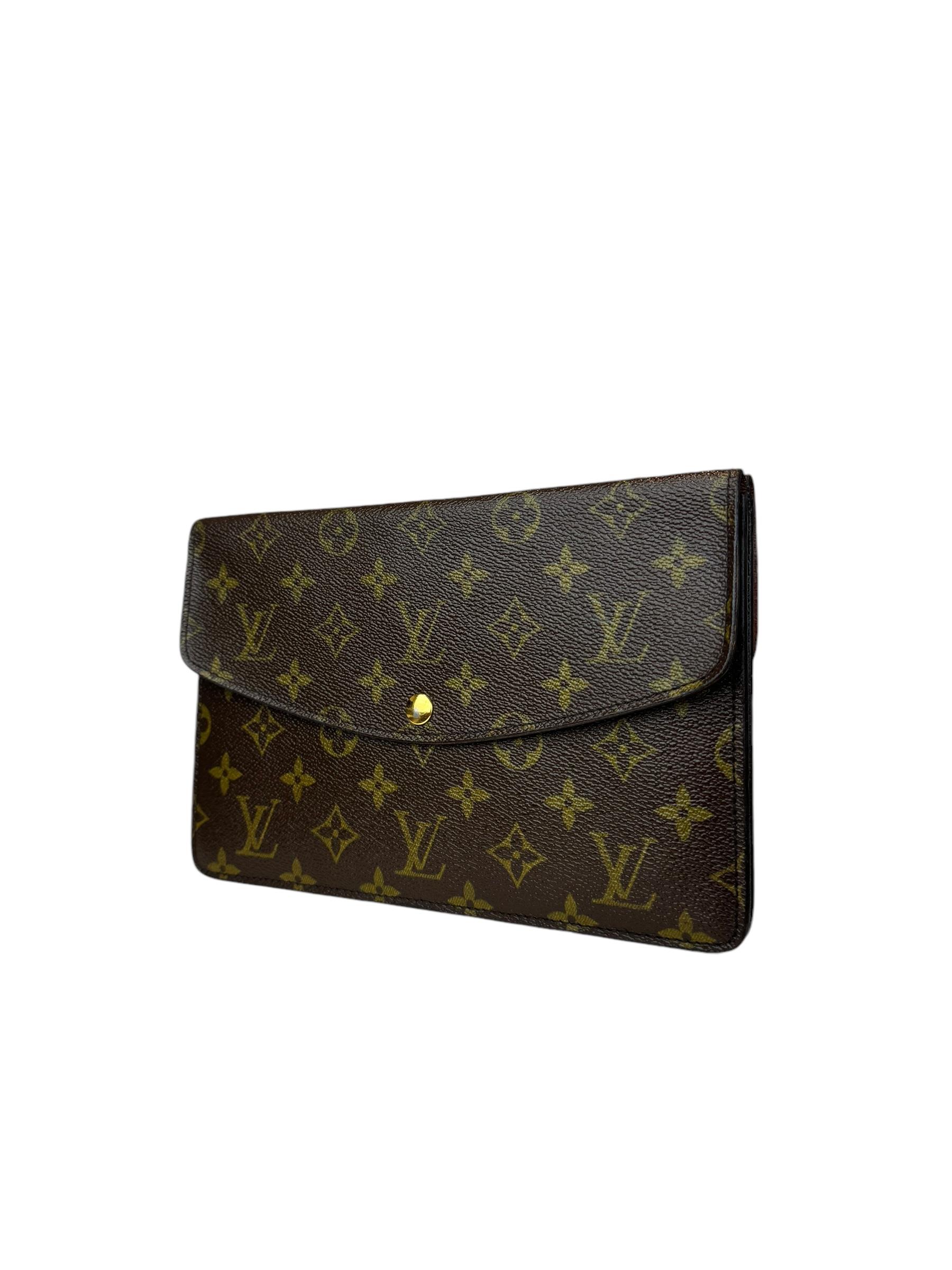 LOUIS VUITTON DOUBLE RABAT CLUTCH
