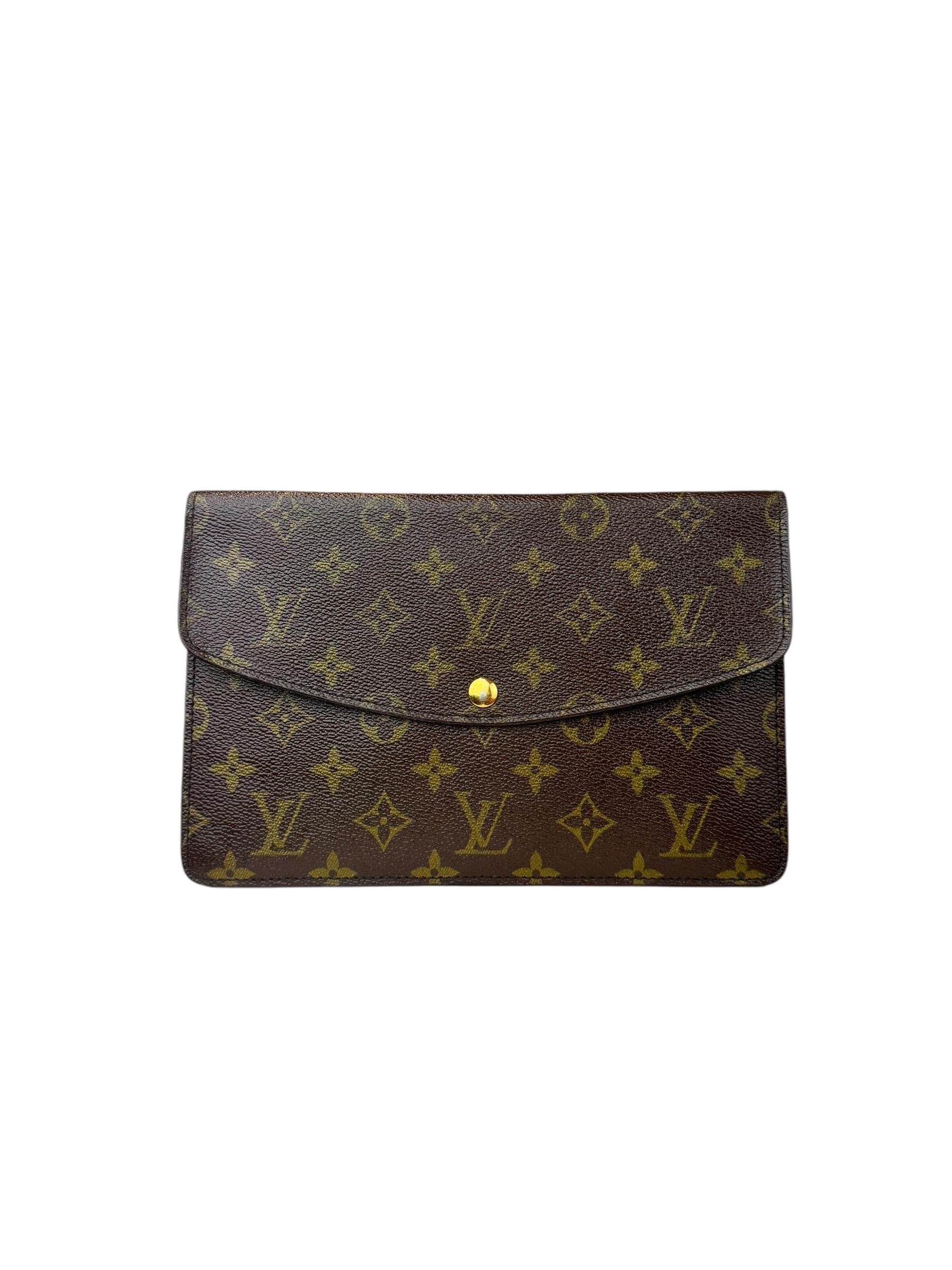 LOUIS VUITTON DOUBLE RABAT CLUTCH