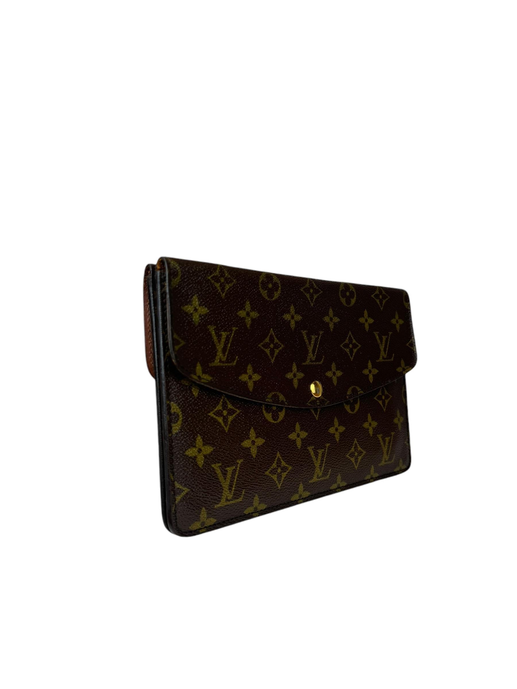 LOUIS VUITTON DOUBLE RABAT CLUTCH