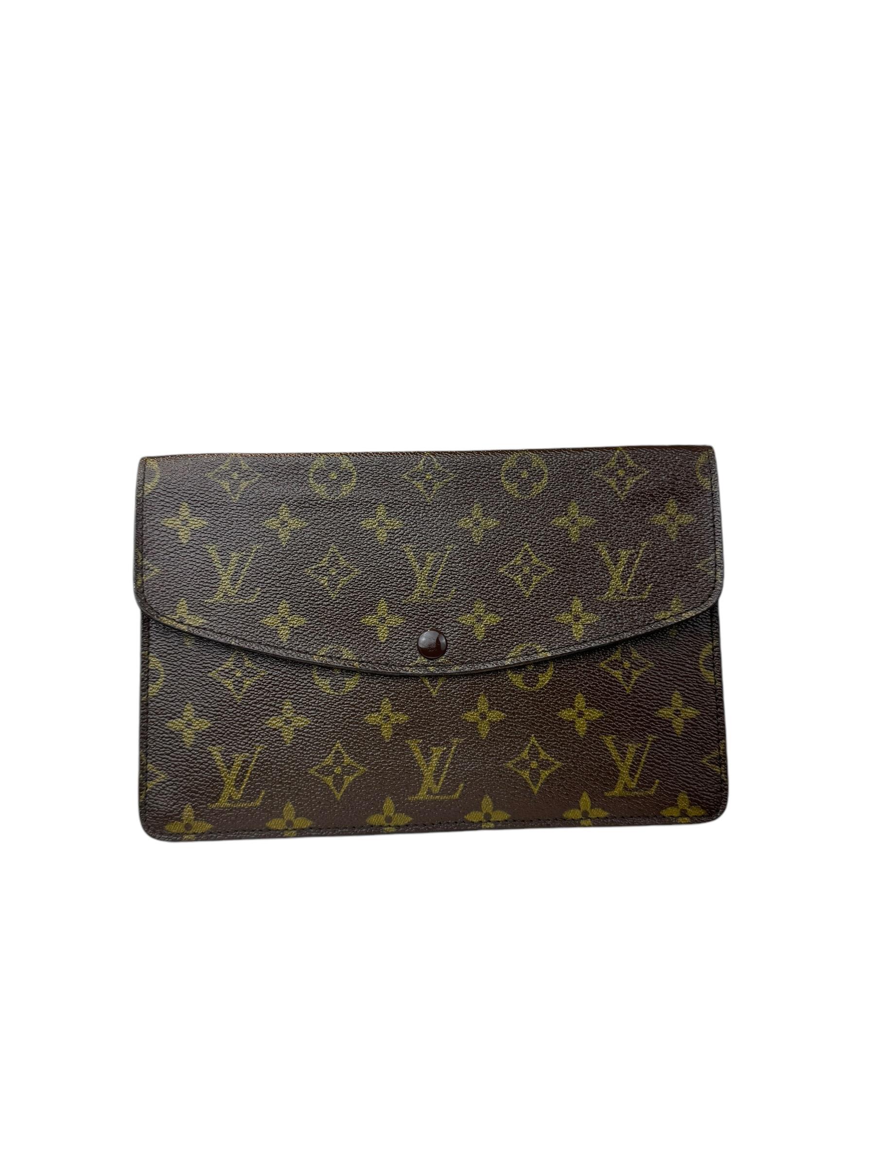 LOUIS VUITTON DOUBLE RABAT CLUTCH