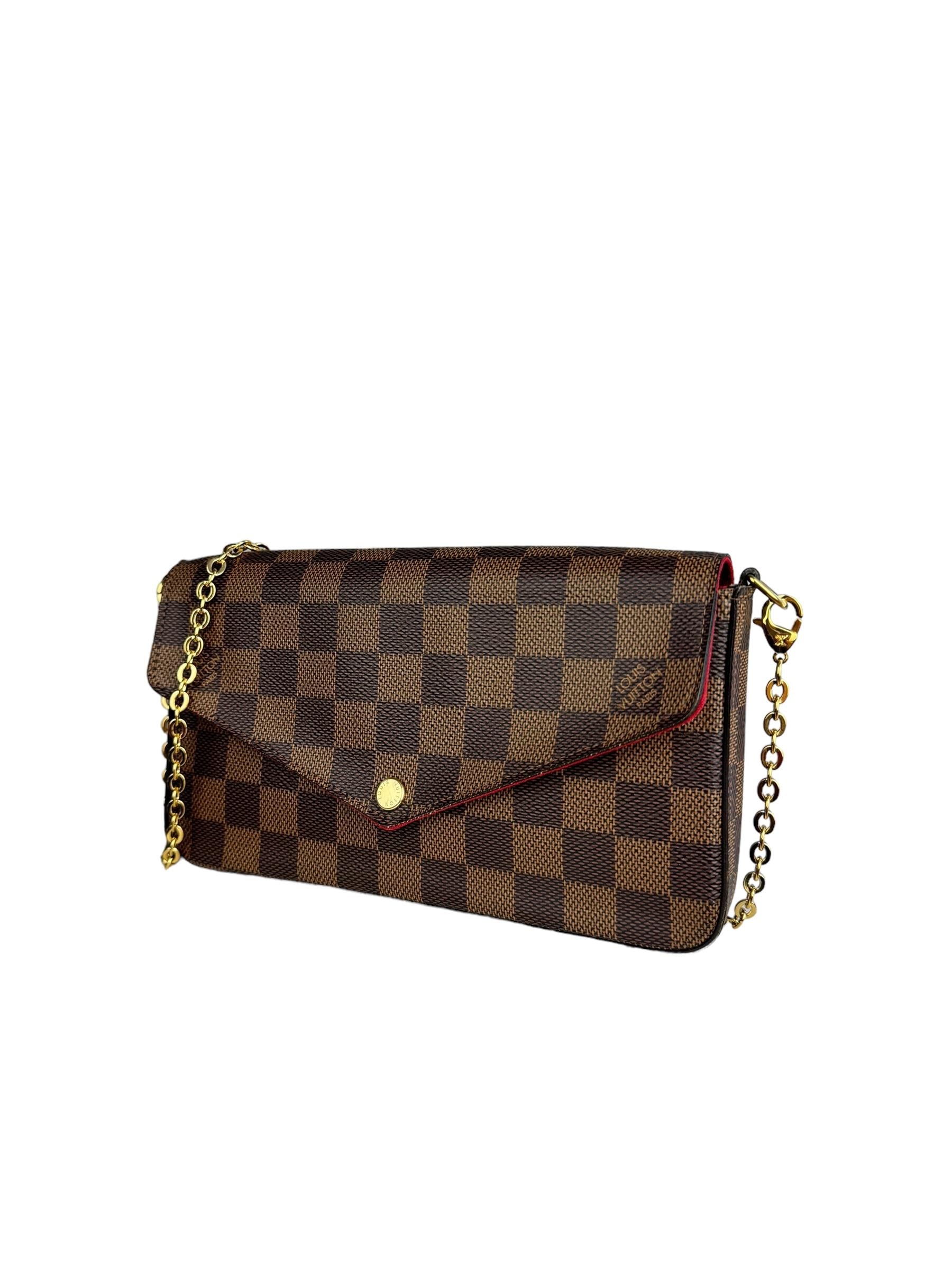 LOUIS VUITTON EBENE DAMIER FELICE POCHETTE