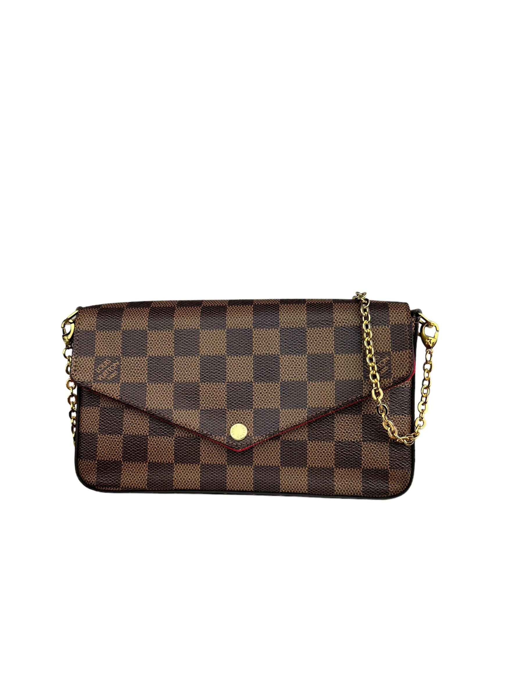 LOUIS VUITTON EBENE DAMIER FELICE POCHETTE
