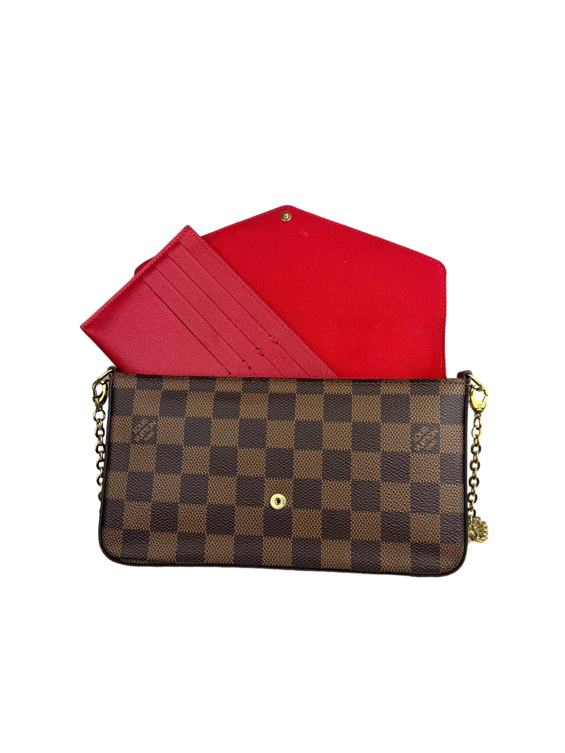 LOUIS VUITTON EBENE DAMIER FELICE POCHETTE