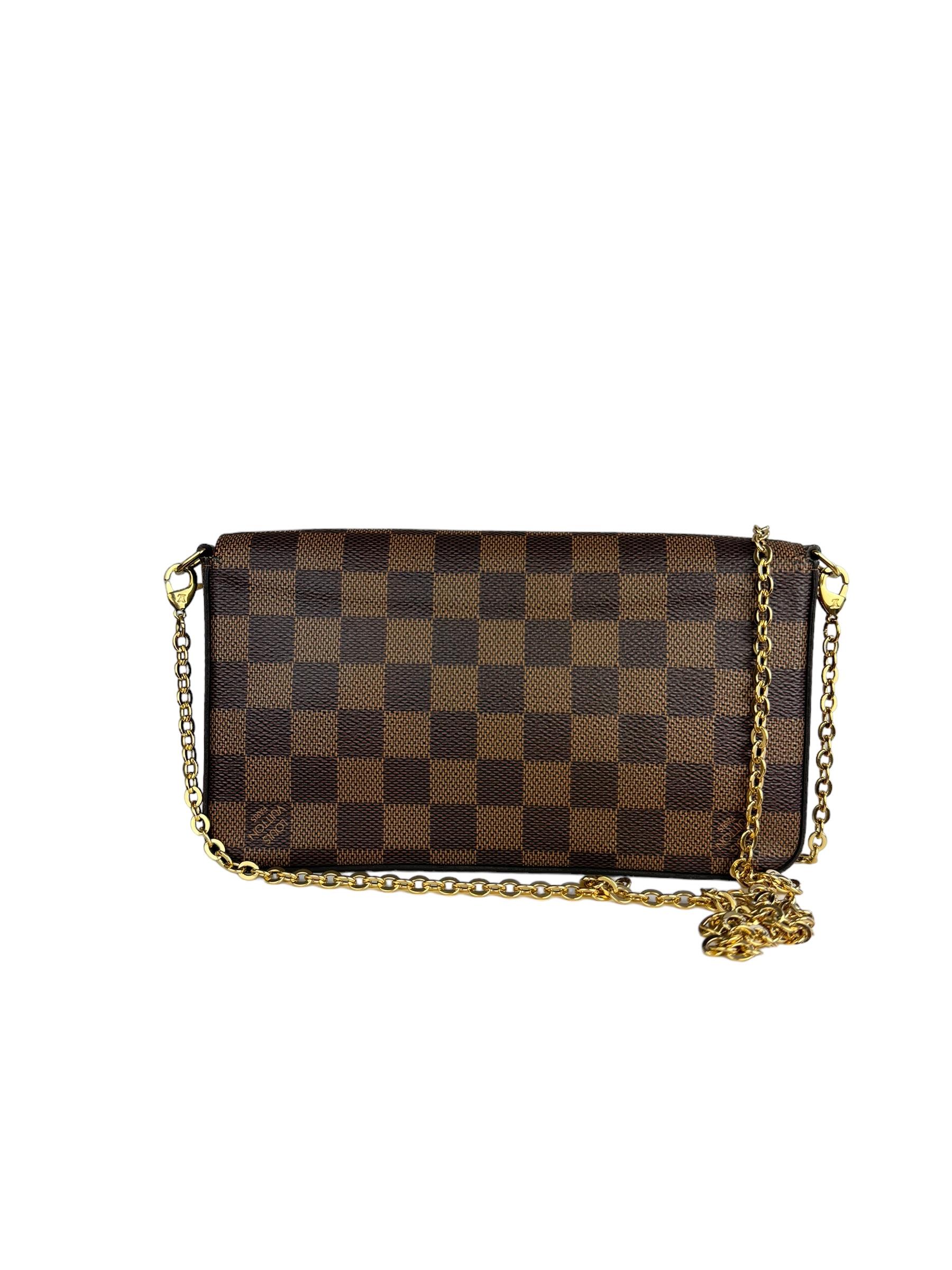 LOUIS VUITTON EBENE DAMIER FELICE POCHETTE
